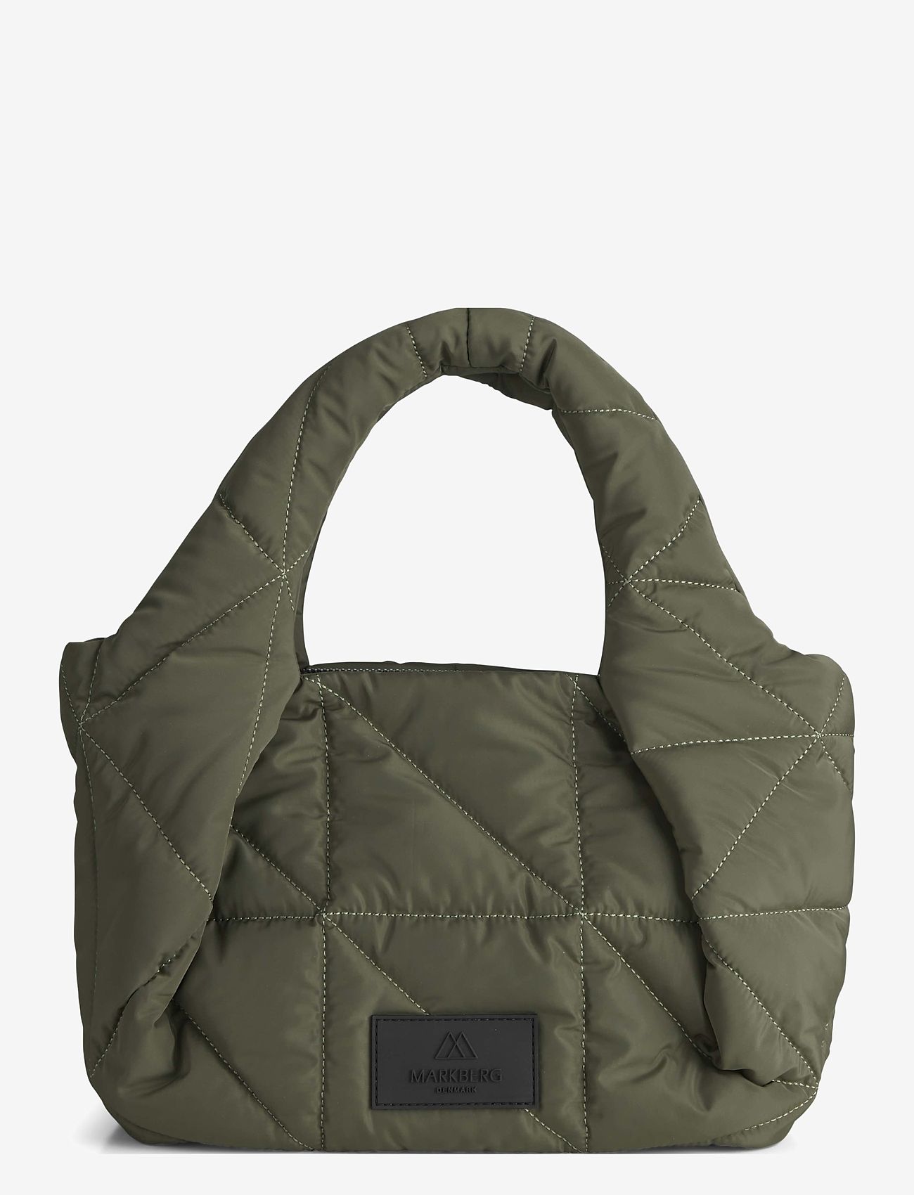 Markberg - HarrietMBG Bag, Slash Puf. - håndtasker - olive - 0