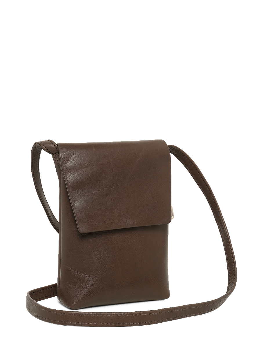 Markberg - RaveaMBG Phone Bag, Antique - fashion trends - dark brown w/br. gold - 1