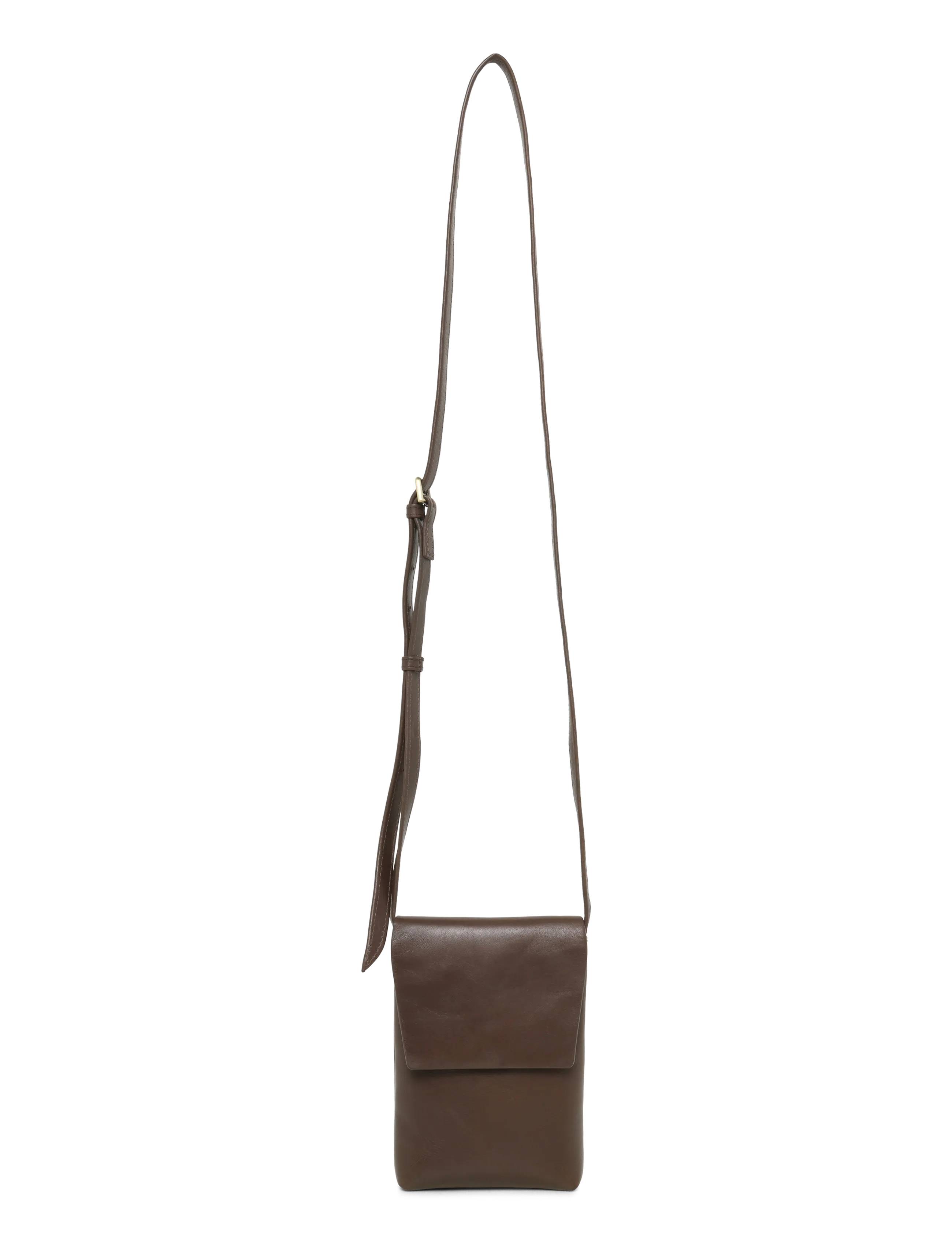 Markberg - RaveaMBG Phone Bag, Antique - tilbehør - dark brown w/br. gold - 3