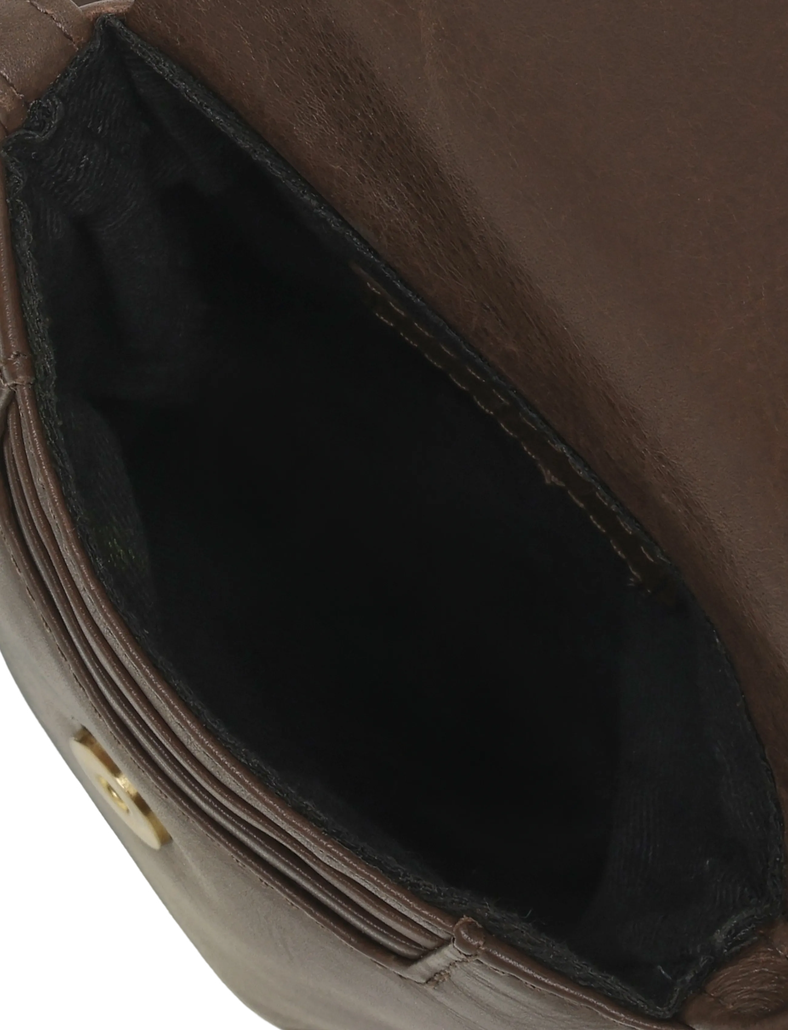 Markberg - RaveaMBG Phone Bag, Antique - accessoires - dark brown w/br. gold - 3