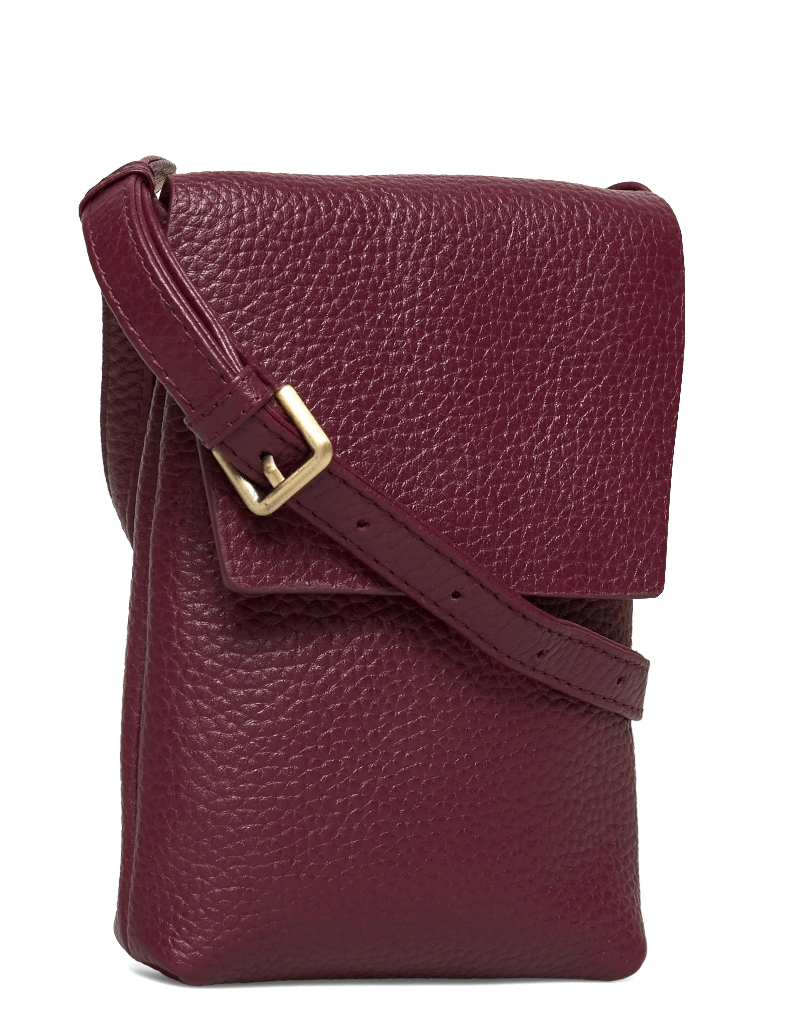 Markberg - RaveaMBG Phone Bag, Grain - puhelimen kuoret - burgundy w/br. gold - 2