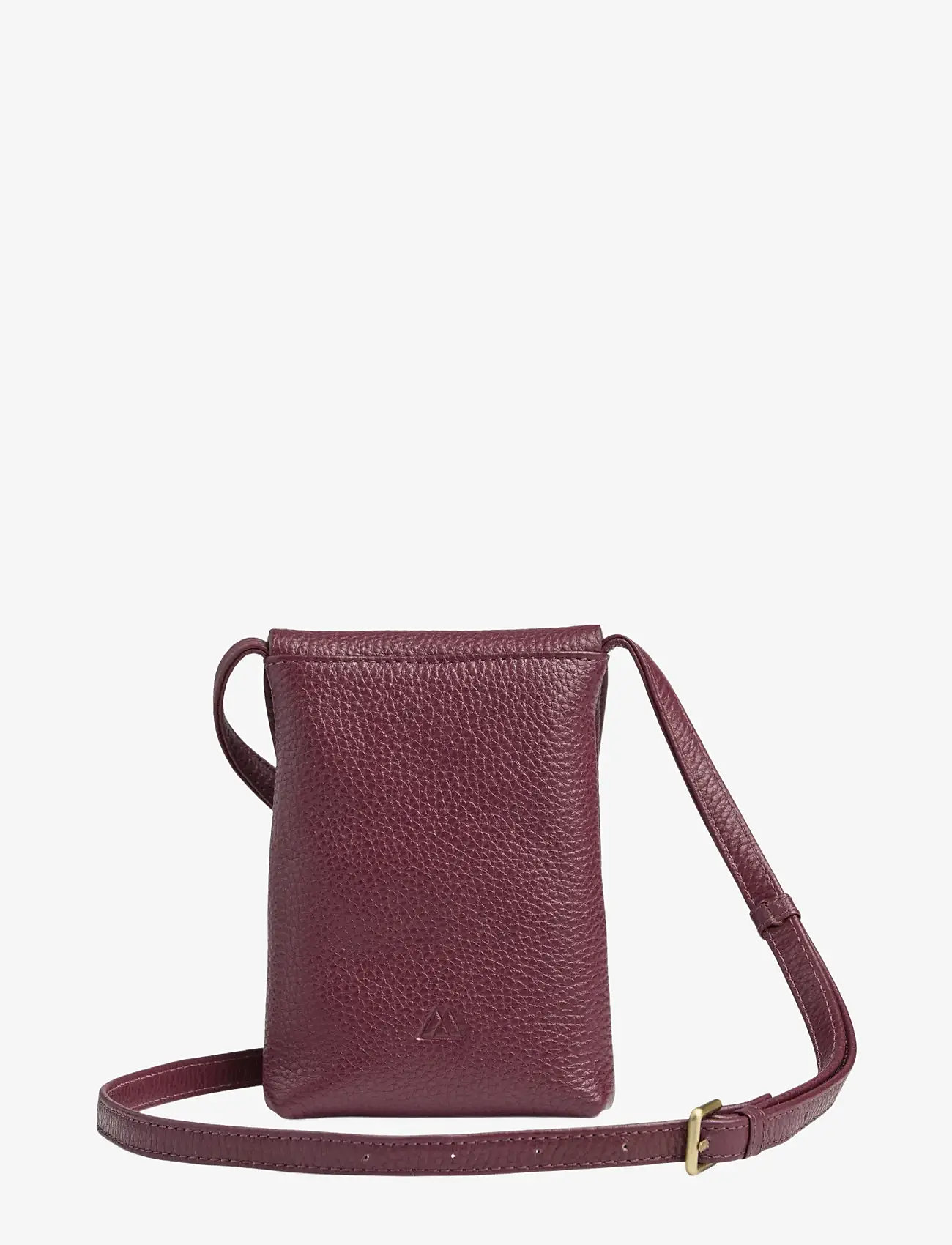 Markberg - RaveaMBG Phone Bag, Grain - mobilskal - burgundy w/br. gold - 3