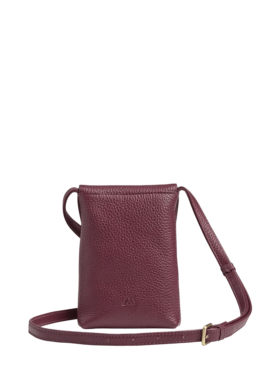 Markberg - RaveaMBG Phone Bag, Grain - handyhüllen - burgundy w/br. gold - 3