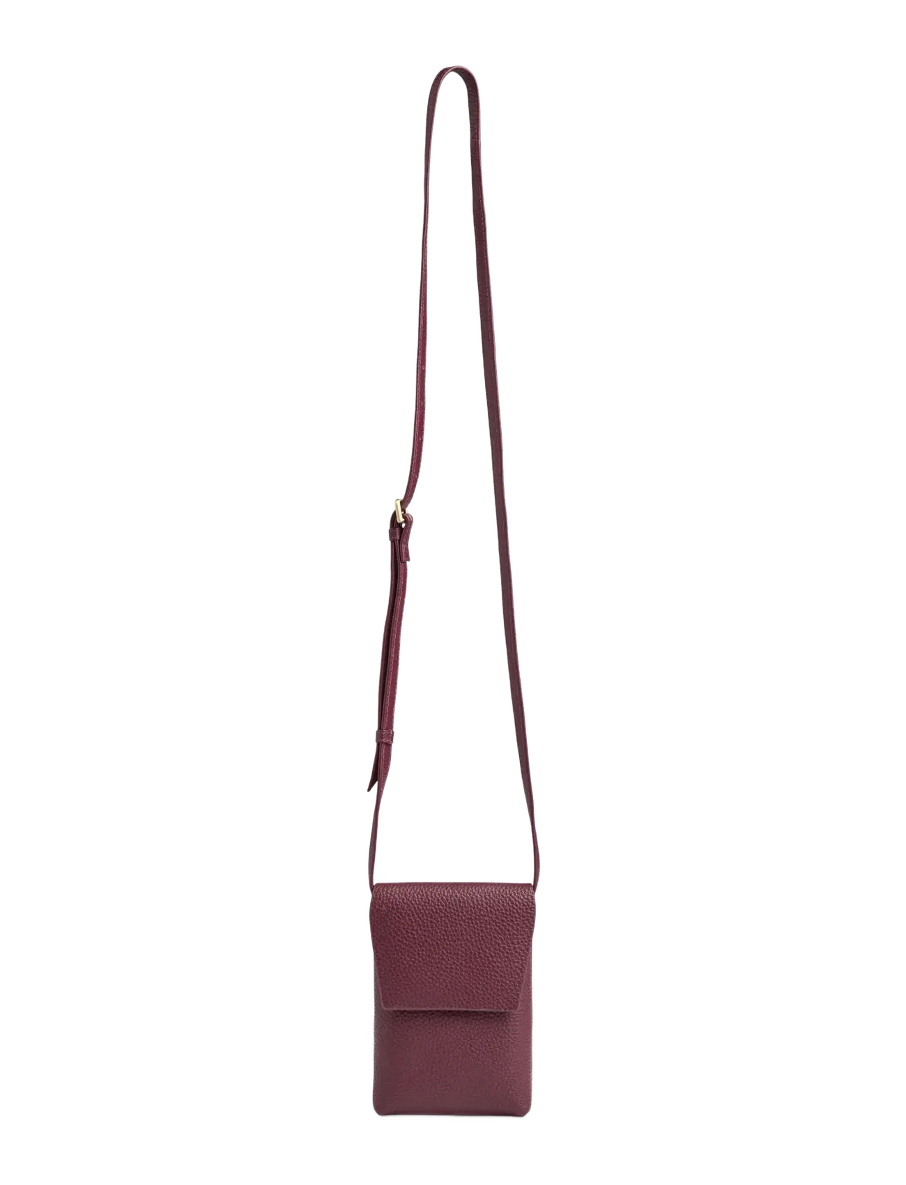 Markberg - RaveaMBG Phone Bag, Grain - puhelimen kuoret - burgundy w/br. gold - 4