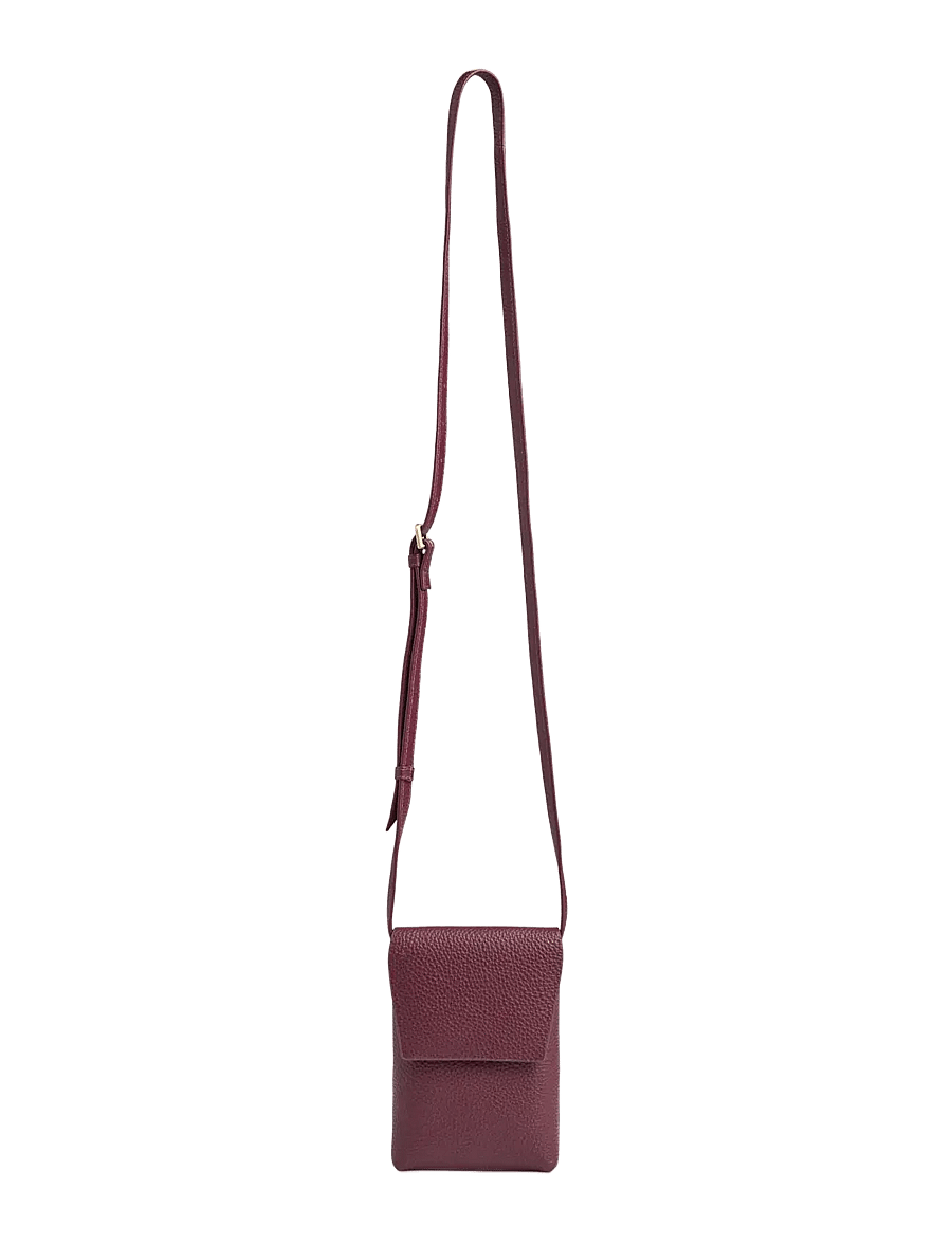 Markberg - RaveaMBG Phone Bag, Grain - handyhüllen - burgundy w/br. gold - 4
