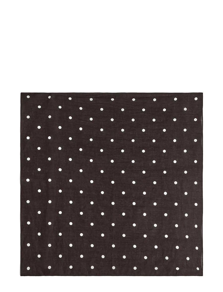 Markberg - KyotoMBG Scarf - sjalar - polka dot, brown - 1