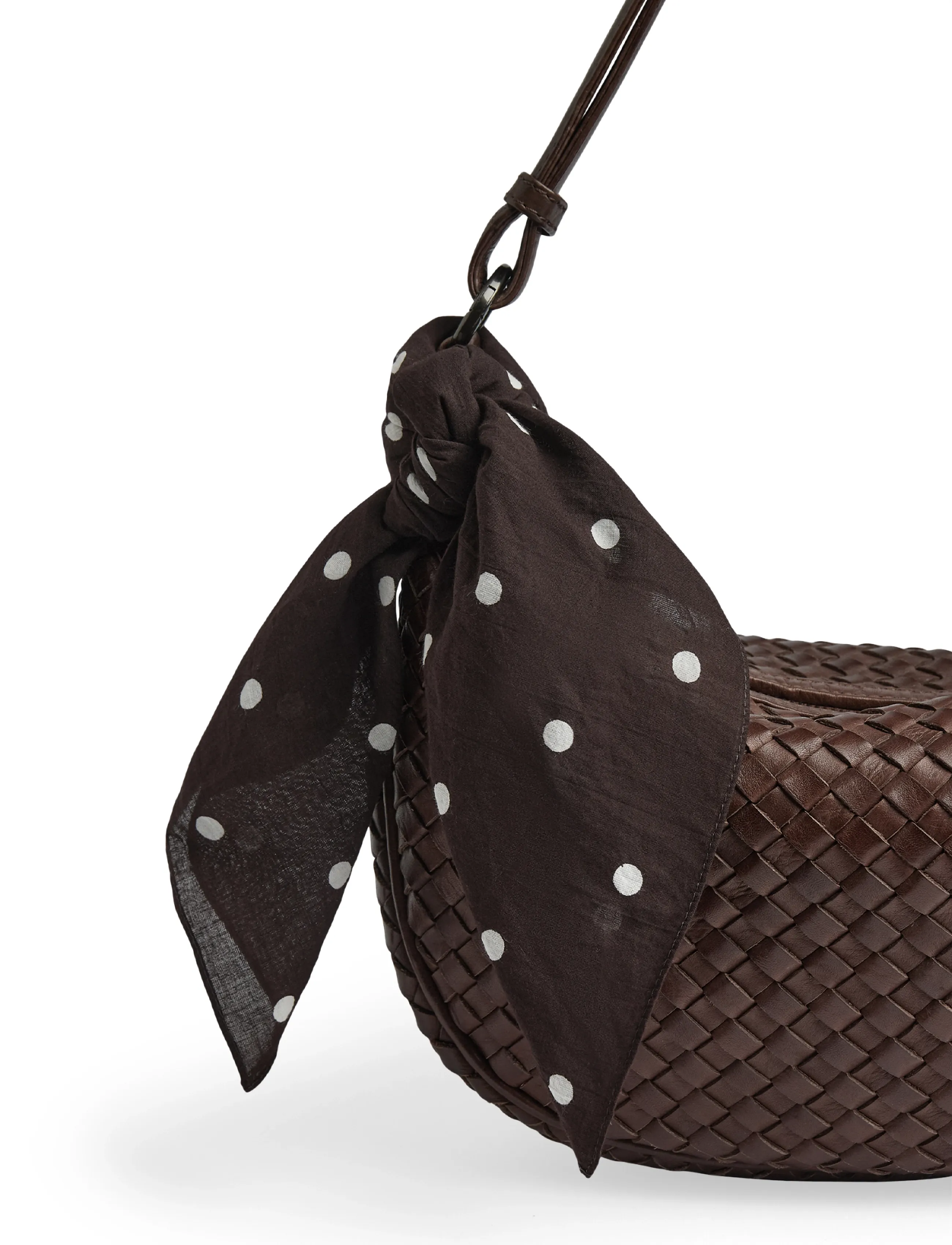 Markberg - KyotoMBG Scarf - tynde tørklæder - polka dot, brown - 2