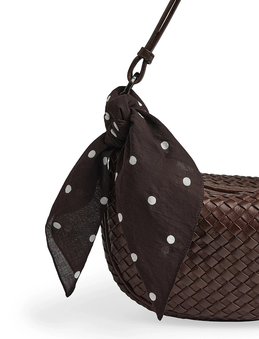 Markberg - KyotoMBG Scarf - sjalar - polka dot, brown - 2