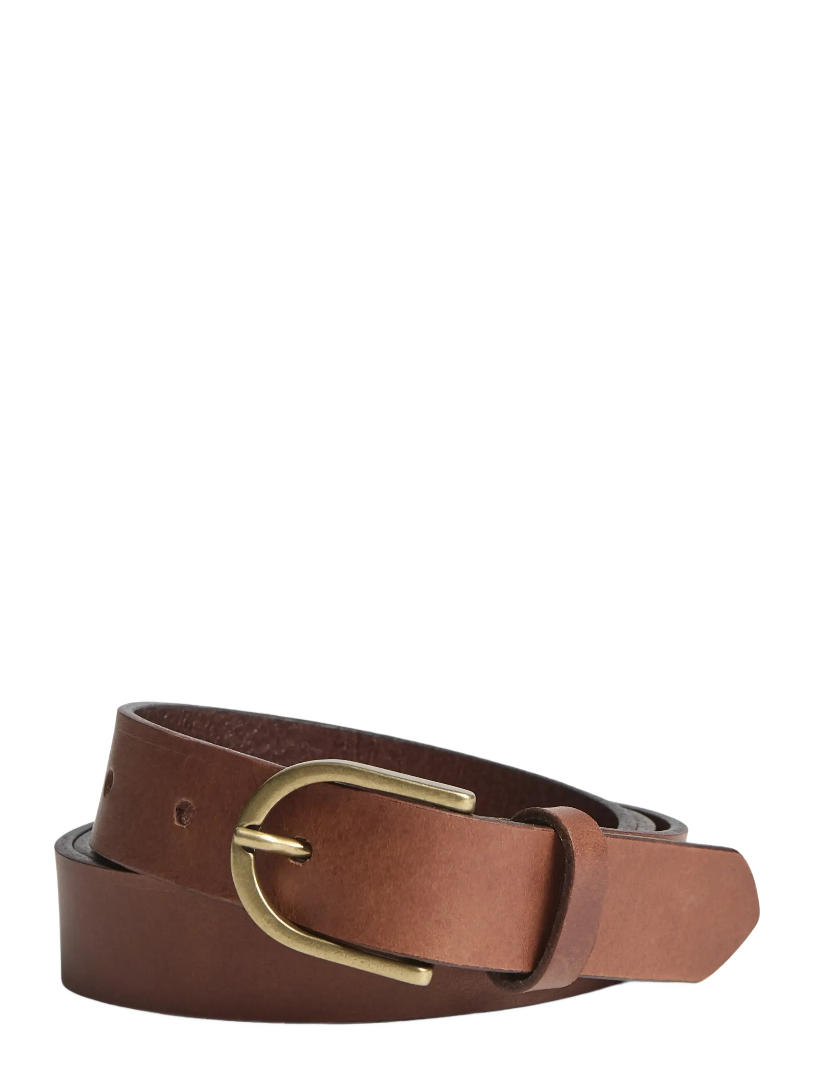 Markberg - TaylaMBG Belt - läderskärp - 226 cognac w/br. gold - 0