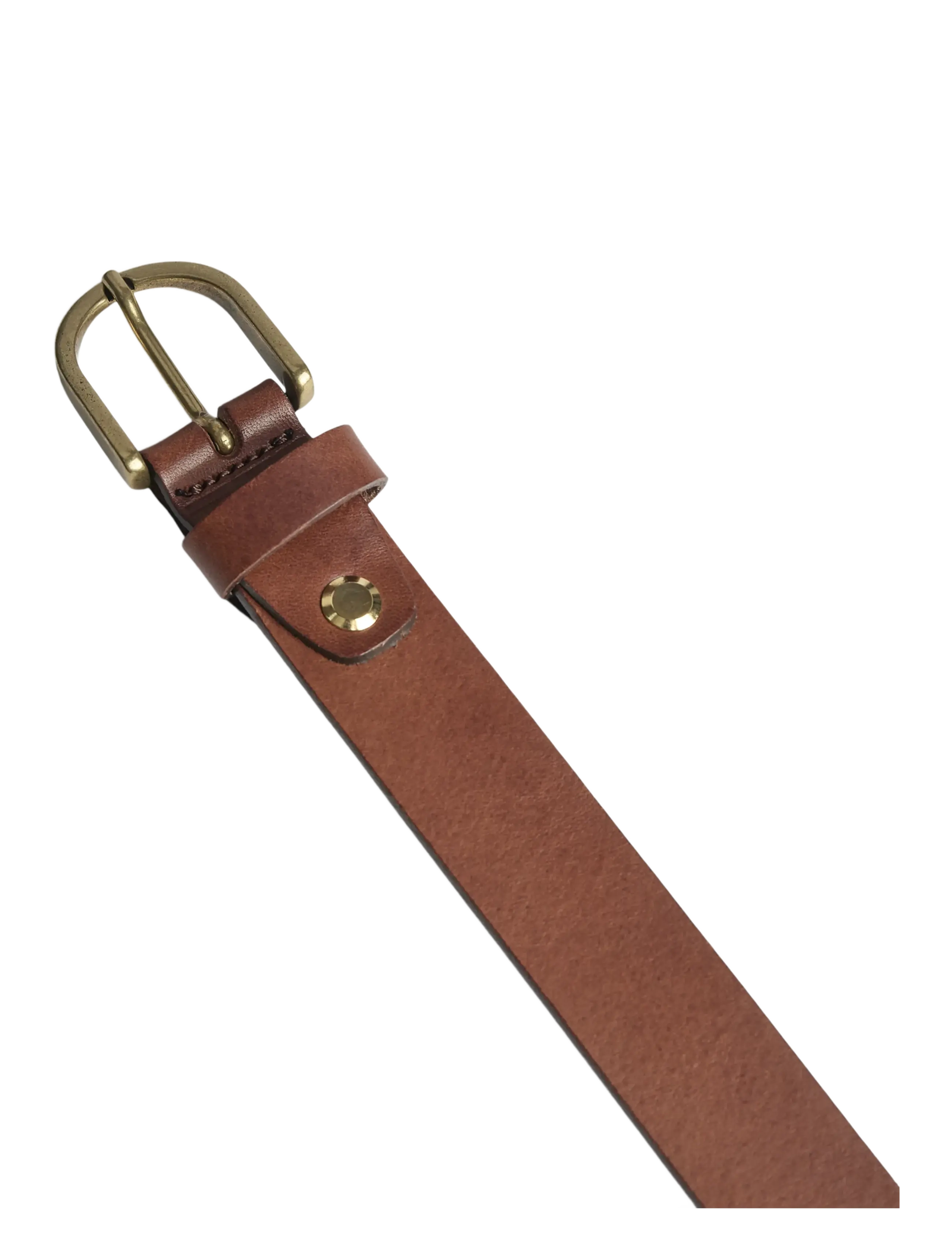 Markberg - TaylaMBG Belt - läderskärp - 226 cognac w/br. gold - 2
