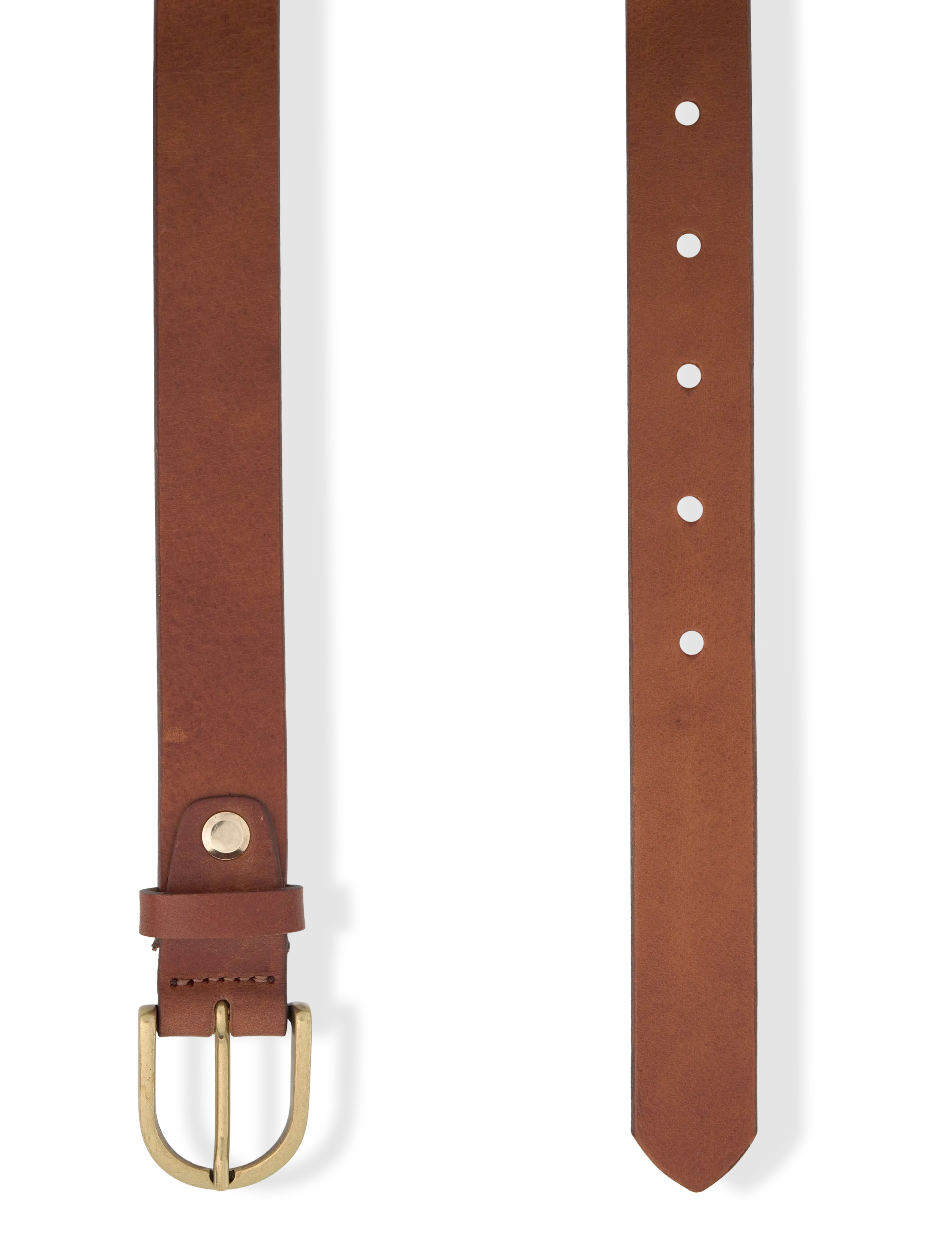 Markberg - TaylaMBG Belt - läderskärp - 226 cognac w/br. gold - 3