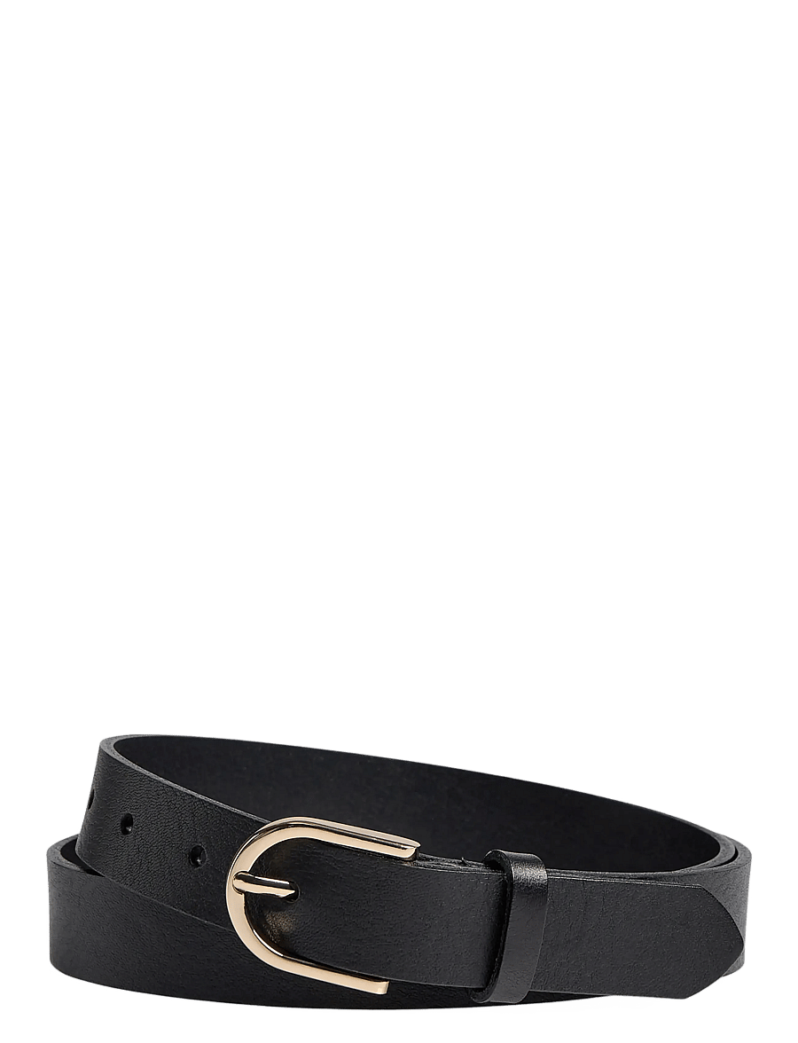 Markberg - TaylaMBG Belt - läderskärp - black w/gold - 1
