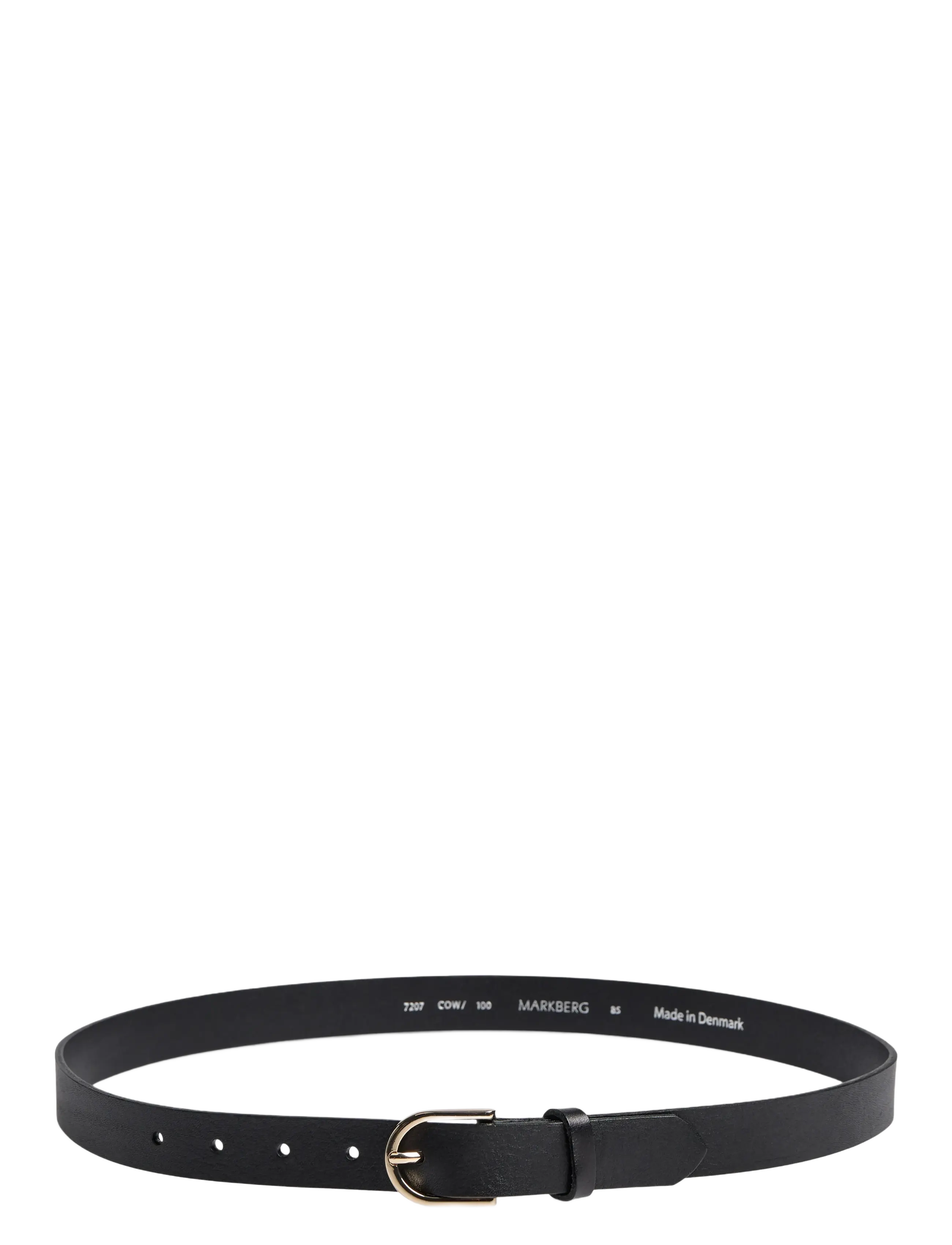 Markberg - TaylaMBG Belt - läderskärp - black w/gold - 2