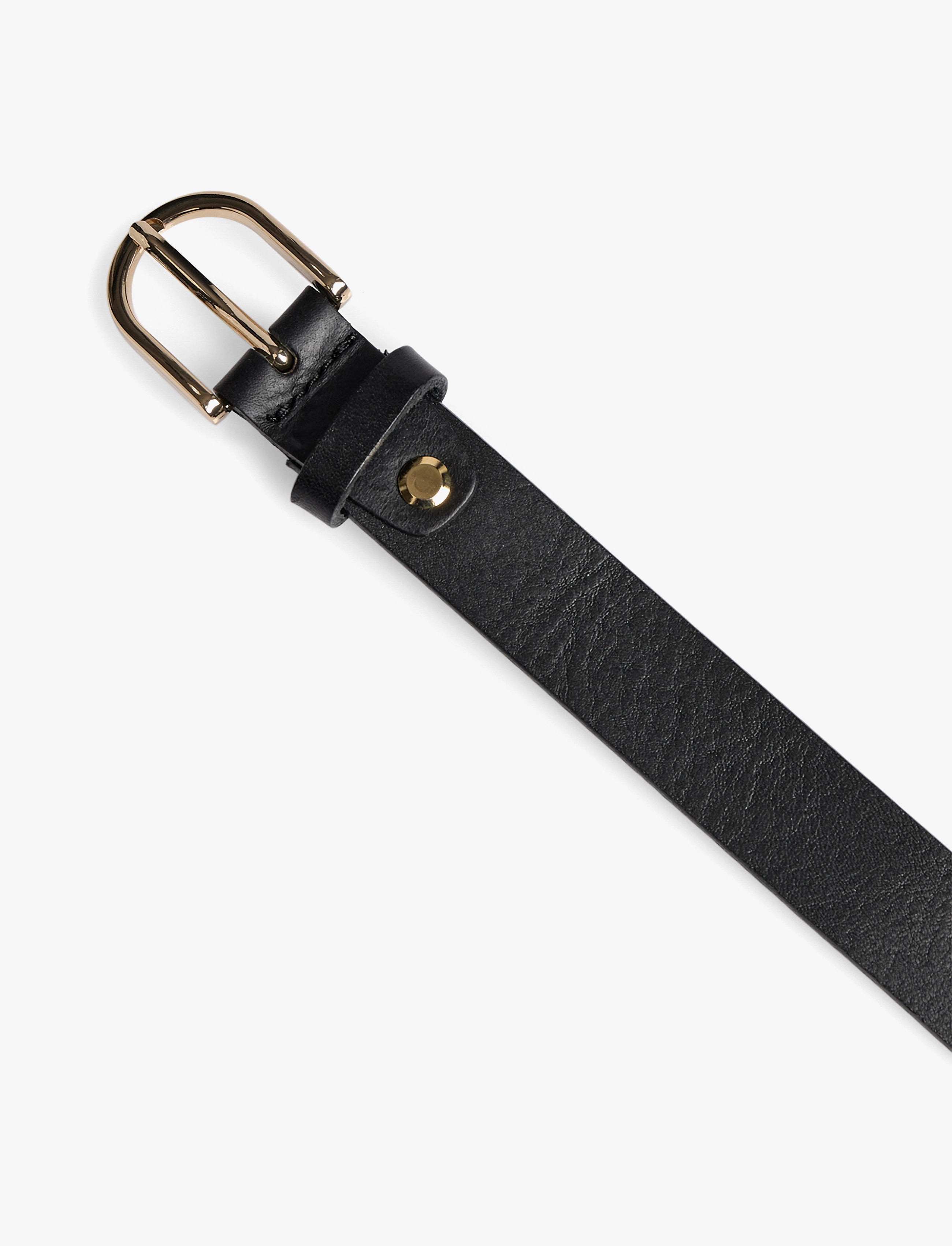 Markberg - TaylaMBG Belt - läderskärp - black w/gold - 4