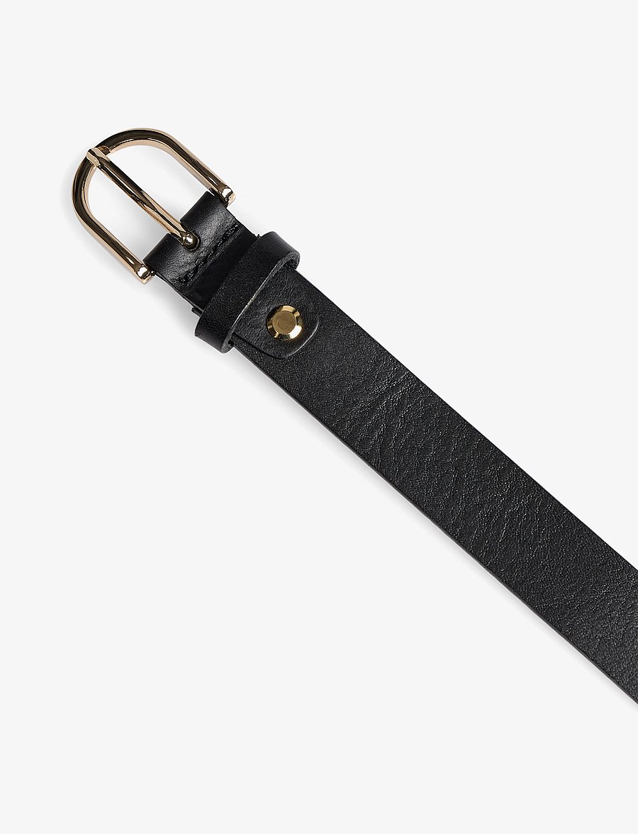 Markberg - TaylaMBG Belt - läderskärp - black w/gold - 4
