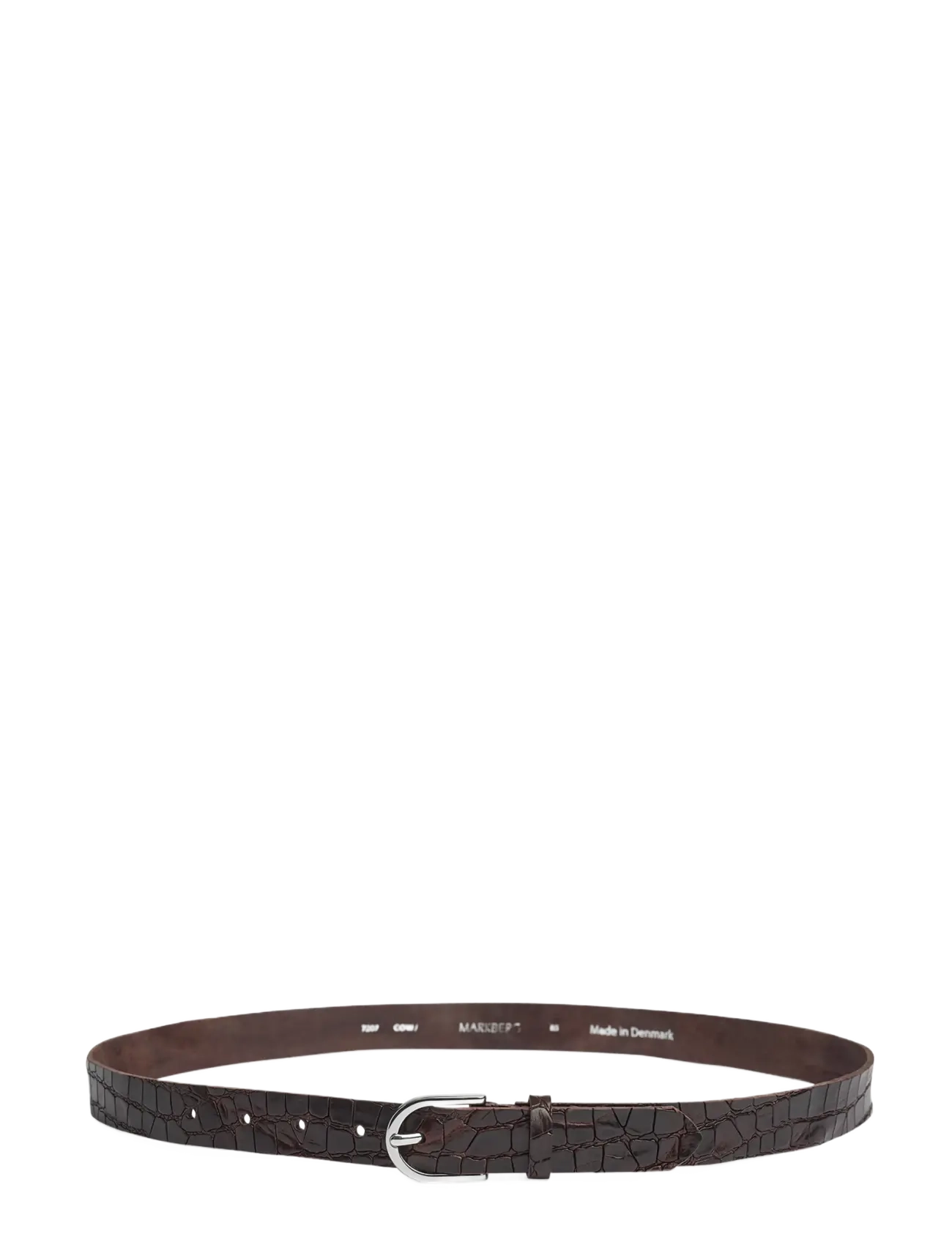 Markberg - TaylaMBG Belt, Croco - nahkrihmad - dark brown - 2