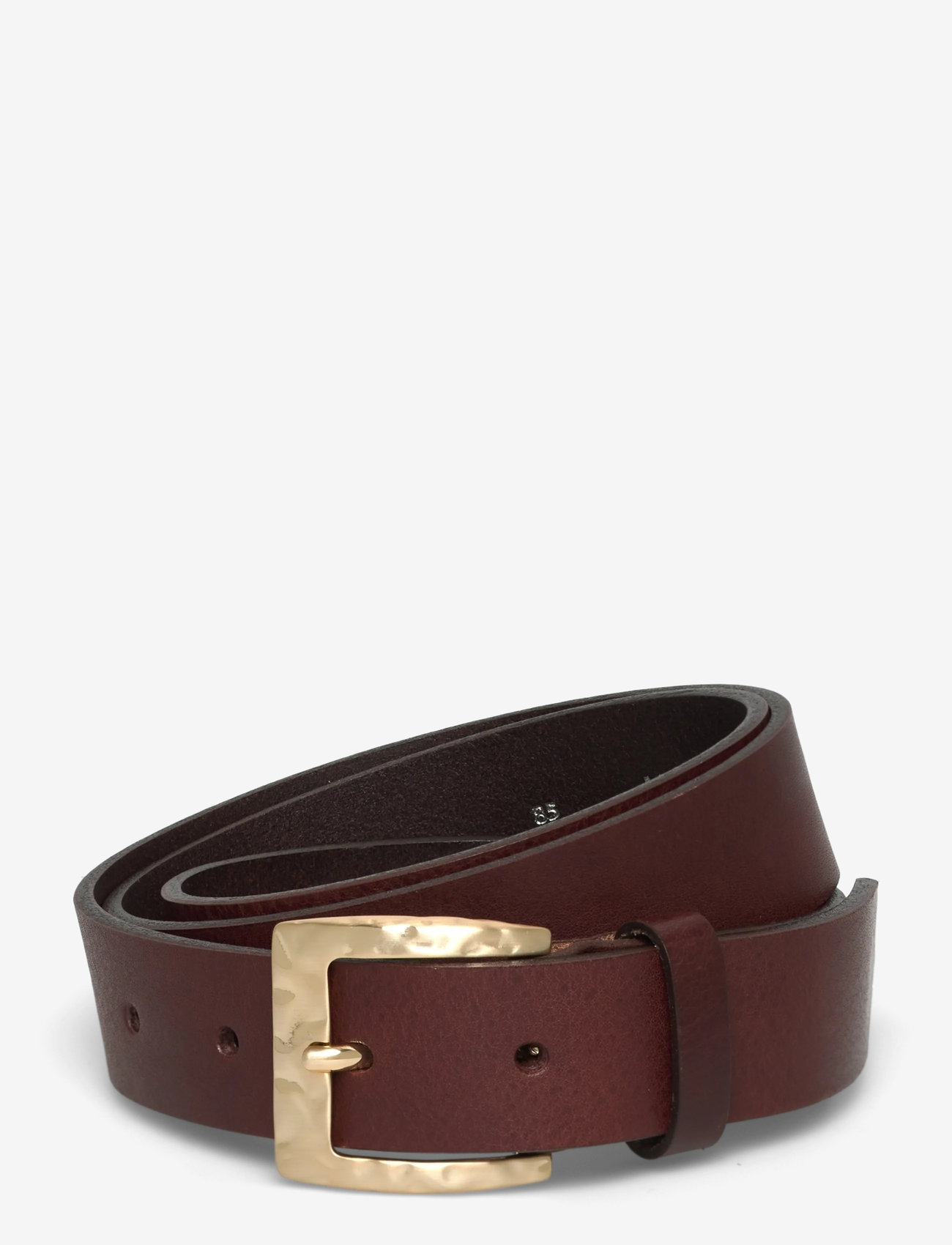 Markberg - HeatMBG Belt - vardagsskärp - 342 dark brown w/br. gold - 0