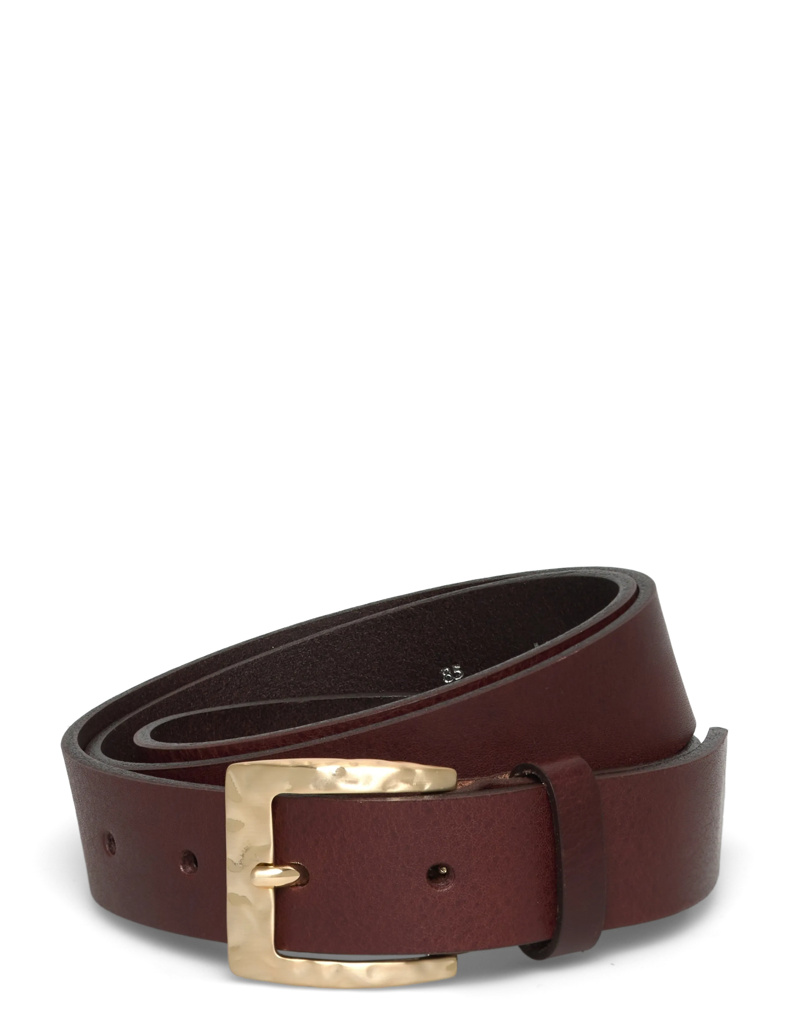 HeatMBG Belt - 342 DARK BROWN W/BR. GOLD