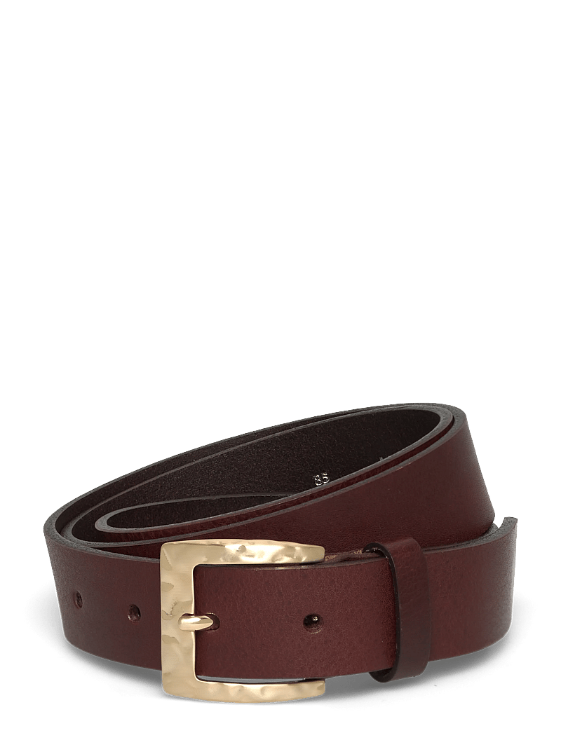 Markberg - HeatMBG Belt - vardagsskärp - 342 dark brown w/br. gold - 0
