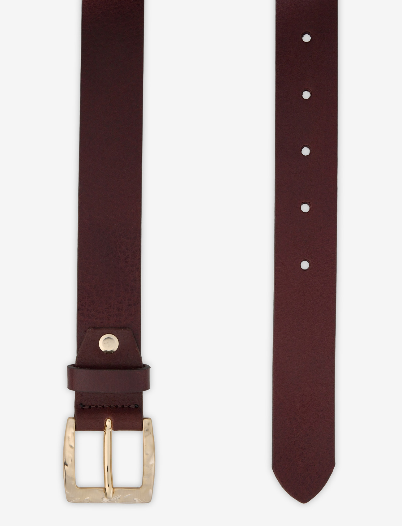Markberg - HeatMBG Belt - vardagsskärp - 342 dark brown w/br. gold - 1