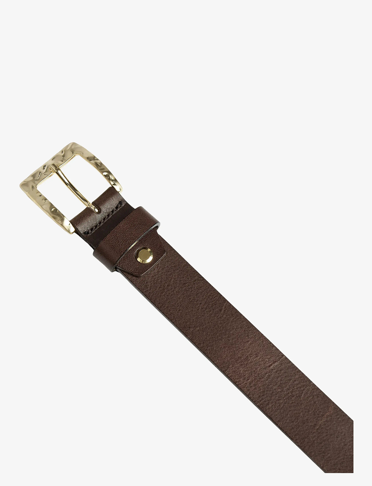 Markberg - HeatMBG Belt - vardagsskärp - 342 dark brown w/br. gold - 3