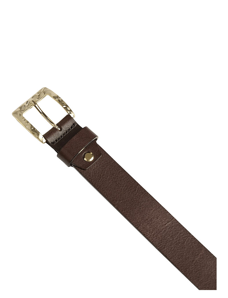 Markberg - HeatMBG Belt - vardagsskärp - 342 dark brown w/br. gold - 3