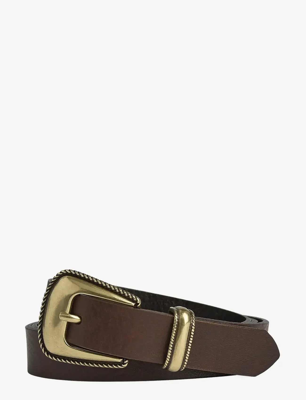 Markberg - PaigeMBG - bælter - dark brown w/br. gold - 1
