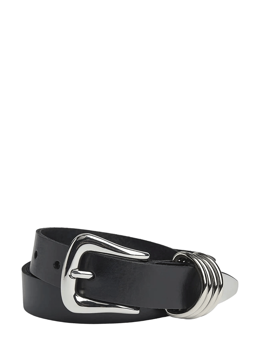 Markberg - SifMBG Belt - læderbælter - black w/silver - 1