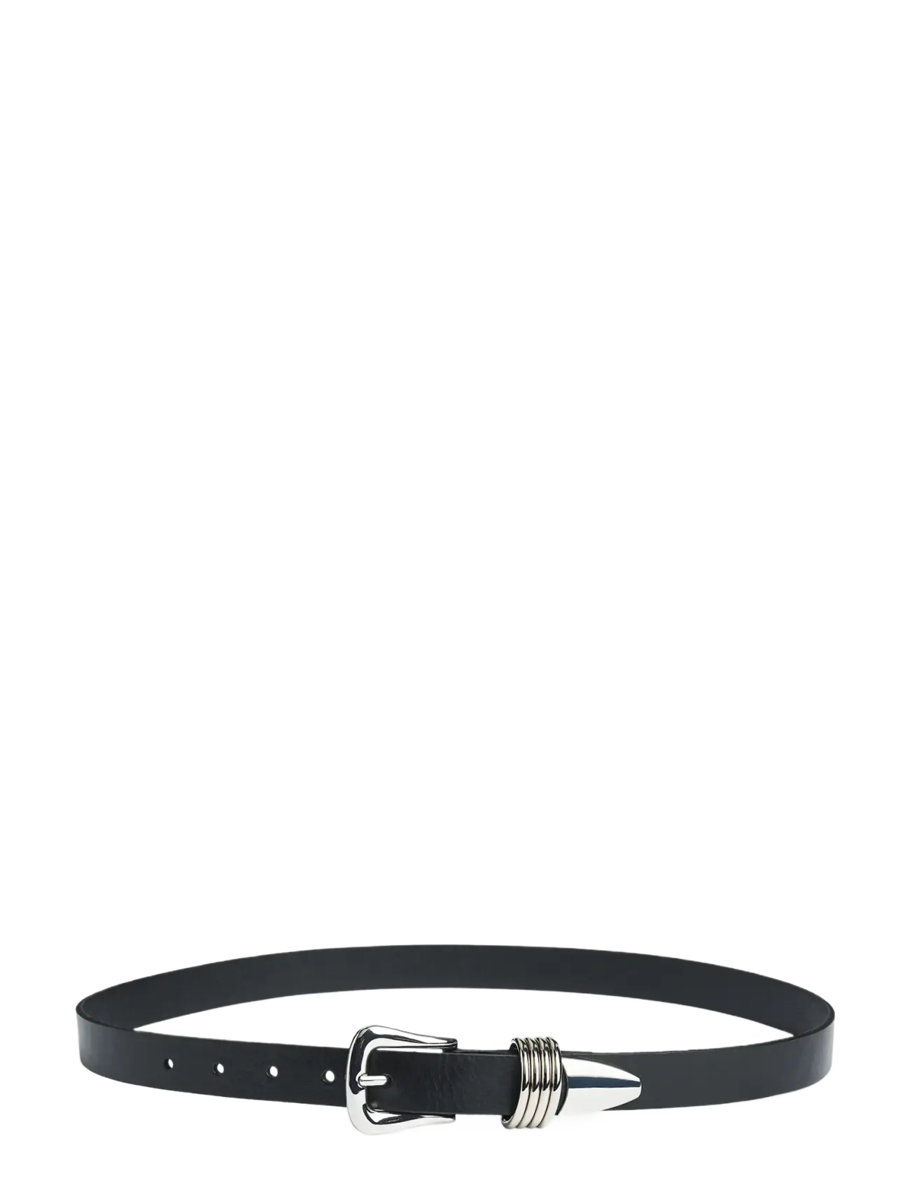 Markberg - SifMBG Belt - læderbælter - black w/silver - 2