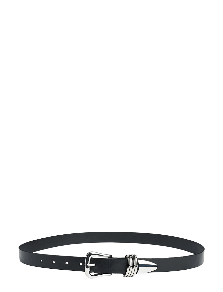 Markberg - SifMBG Belt - læderbælter - black w/silver - 2