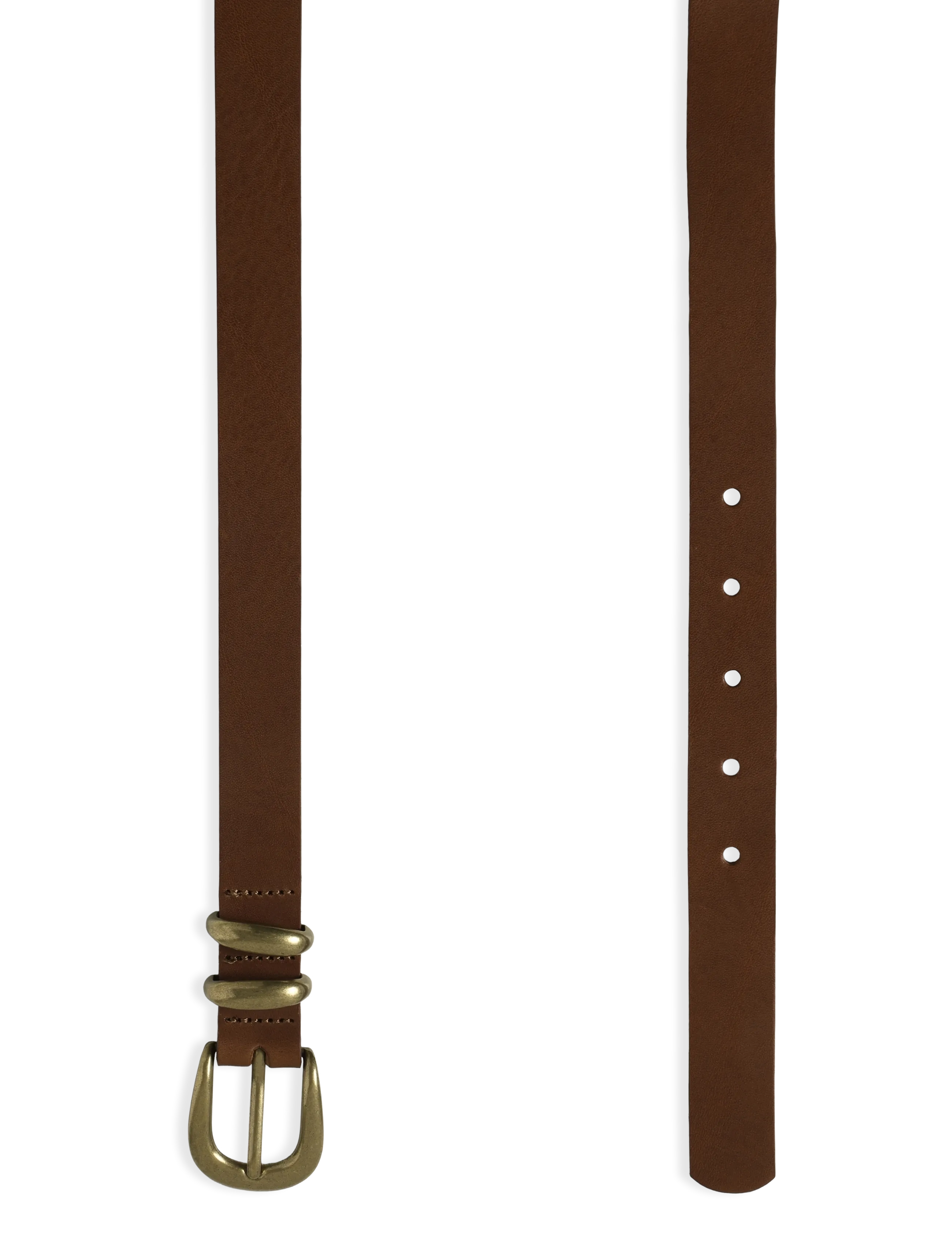 Markberg - SionaMBG - leather belts - cognac w/br. gold - 2