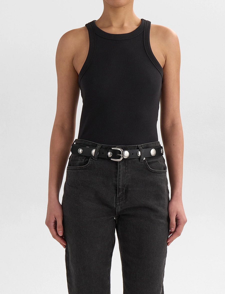 Markberg - DottaMBG Belt - nahkrihmad - black - 0