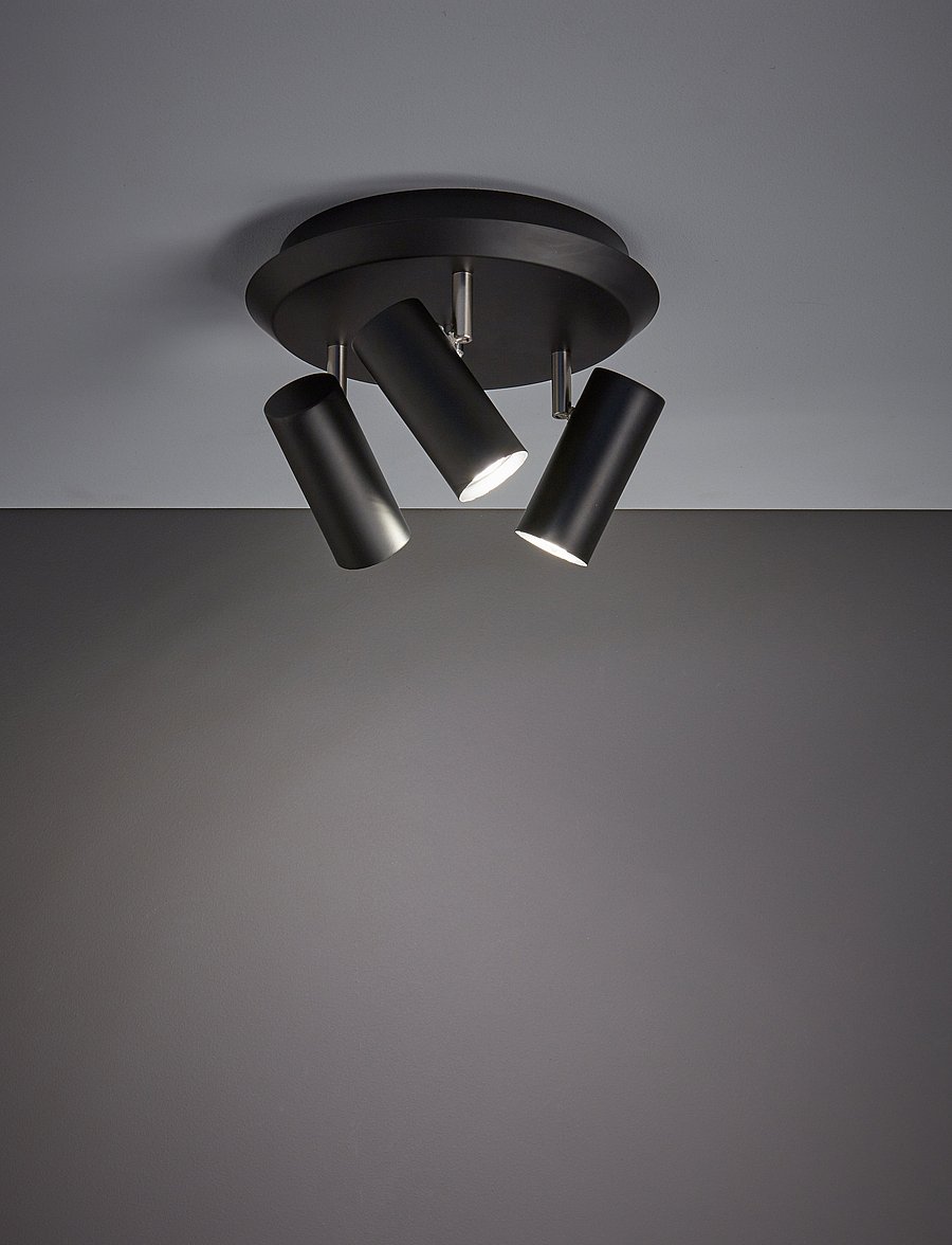Markslöjd Lighting - BARCELONA Ceiling 3L Black - deckenspots - black - 0