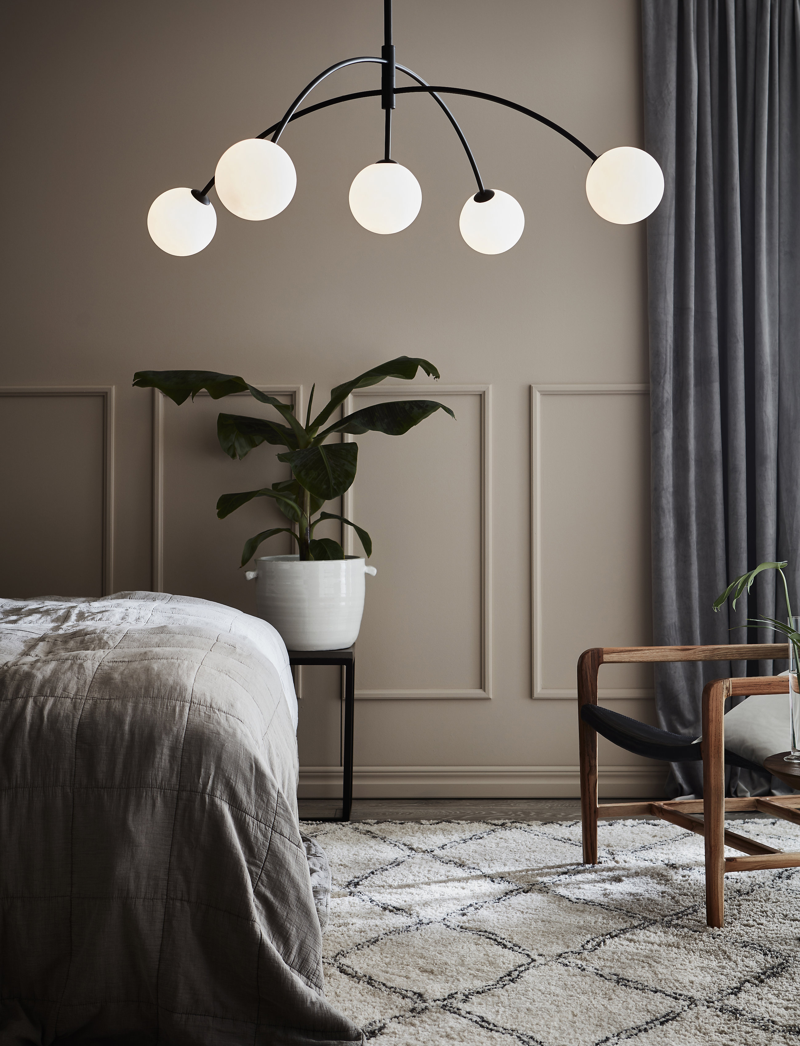 Markslöjd Lighting Heaven Pendel 5L, One Size, Ceiling Lamps, Schwarz - Pendant Homeware