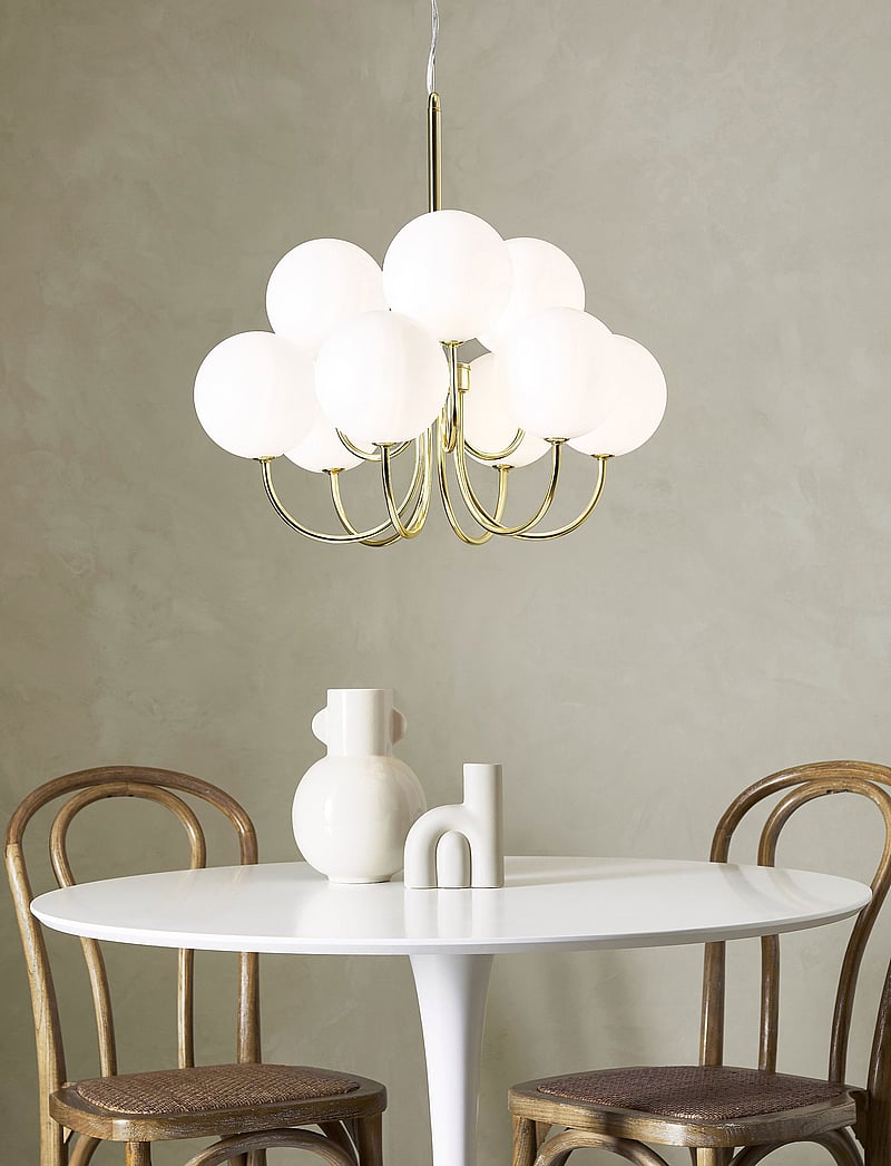 Markslöjd Lighting - BIANCO Pendant 9L Gold/White - pendellampen - gold/white - 1