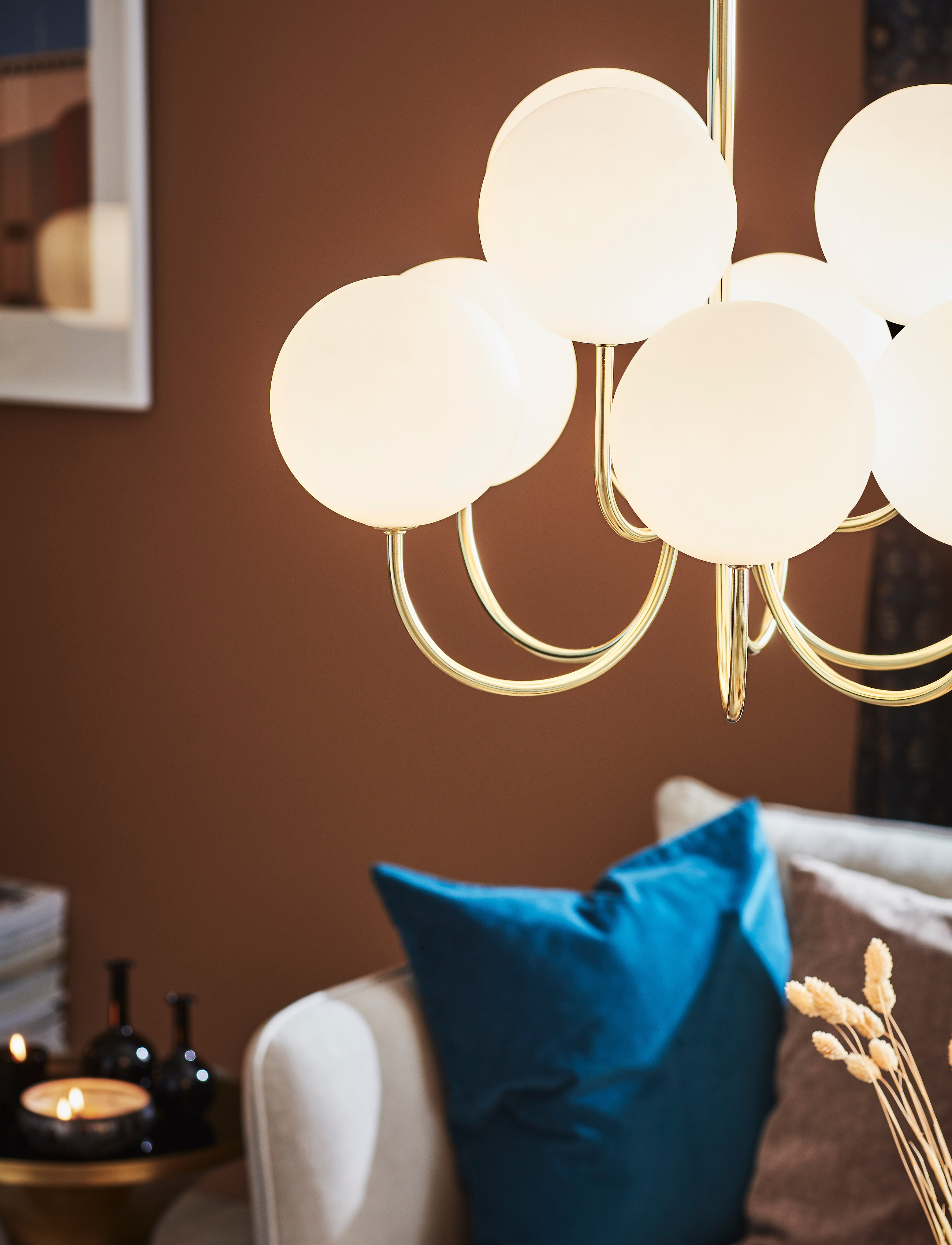 Markslöjd Lighting - BIANCO Pendant 9L Gold/White - rippvalgustid - gold/white - 2