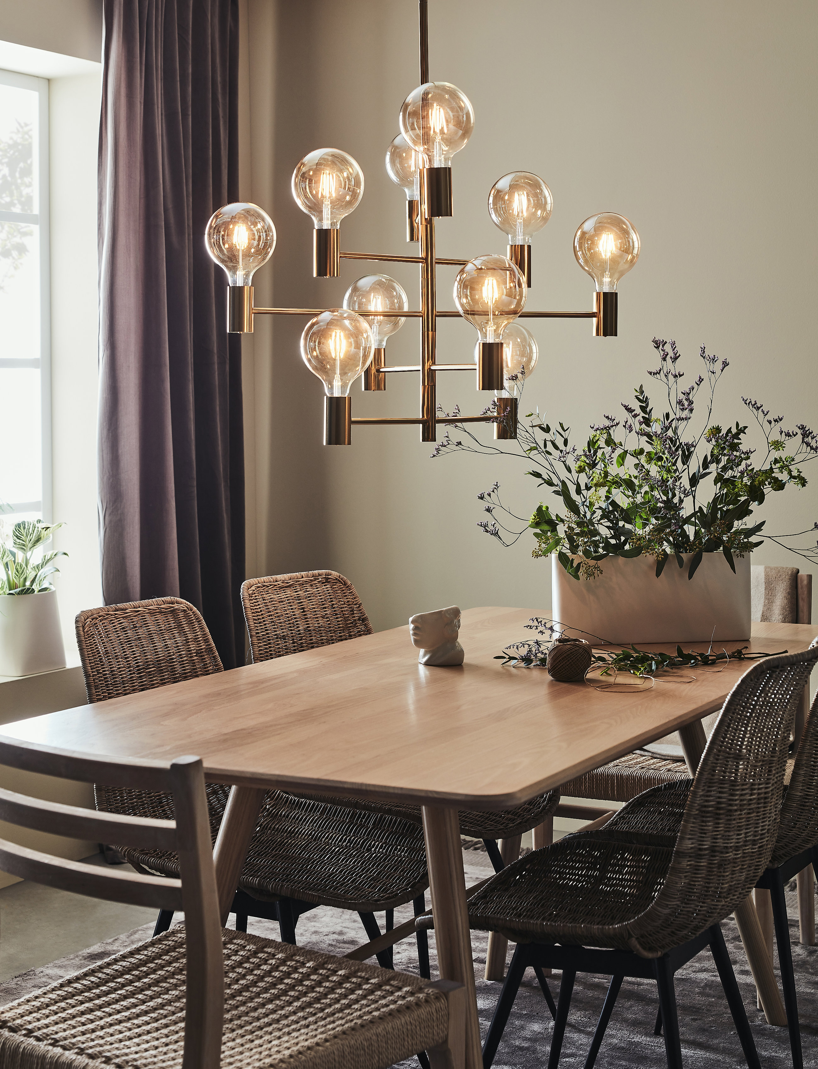 Markslöjd Lighting Paris Pendel 10L, One Size, Ceiling Lamps, Gold - Pendant Homeware