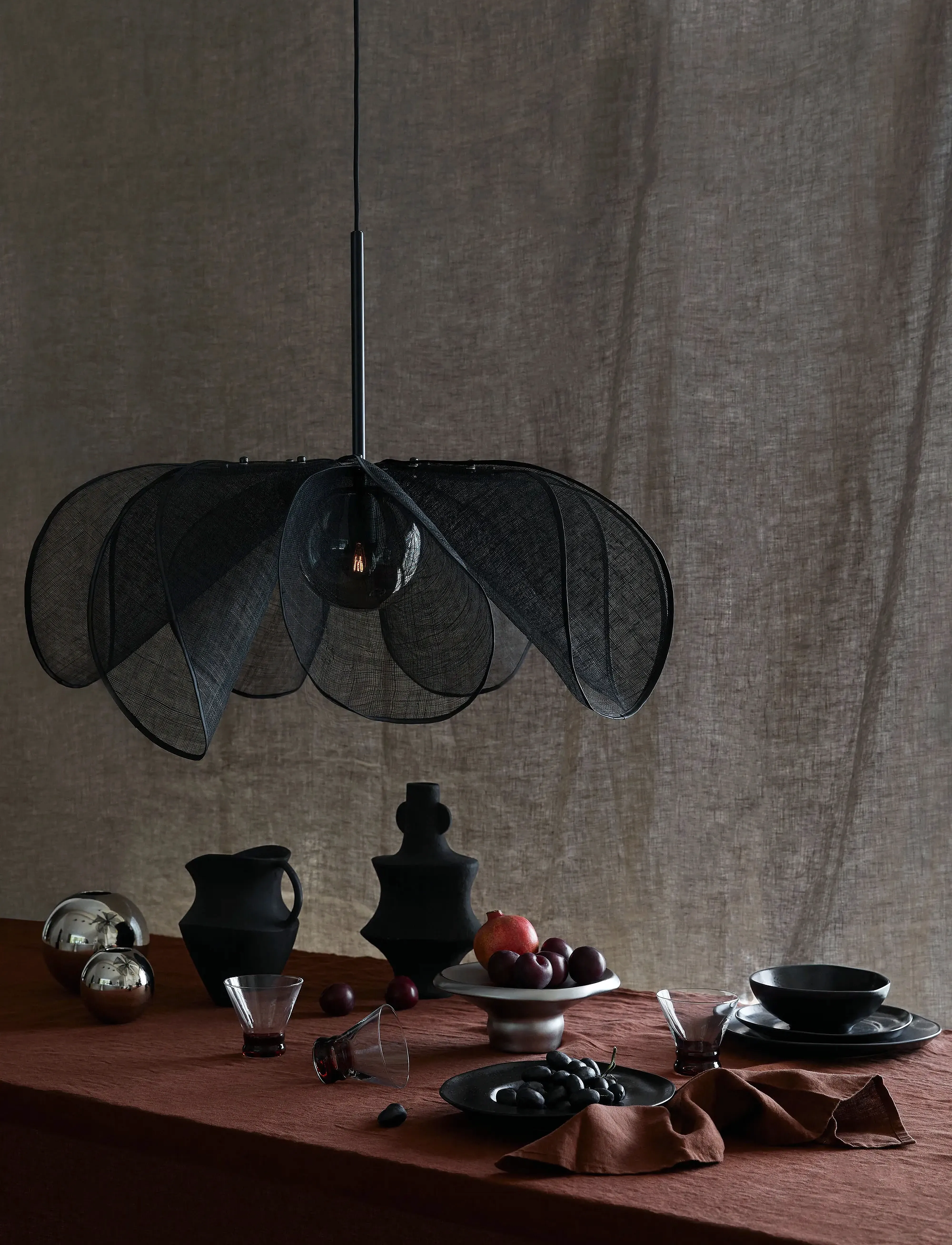Markslöjd Lighting Styrka Pendant Lamp, Ø 75 cm, Ceiling Lamps, Schwarz - Homeware