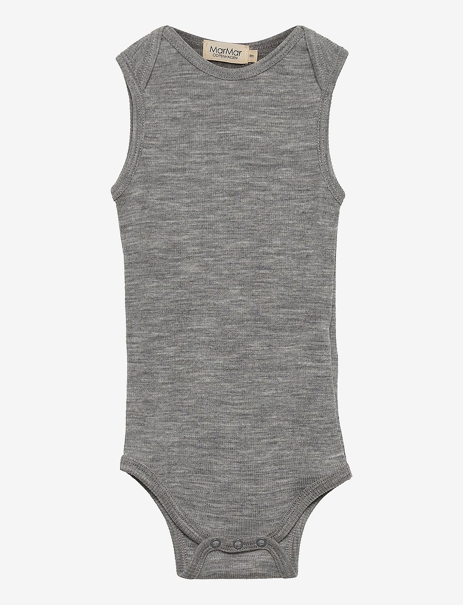 MarMar Copenhagen - Bini - varrukateta bodid - grey melange - 0
