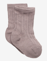 Knee Socks Pointelle - AIRY PURPLE