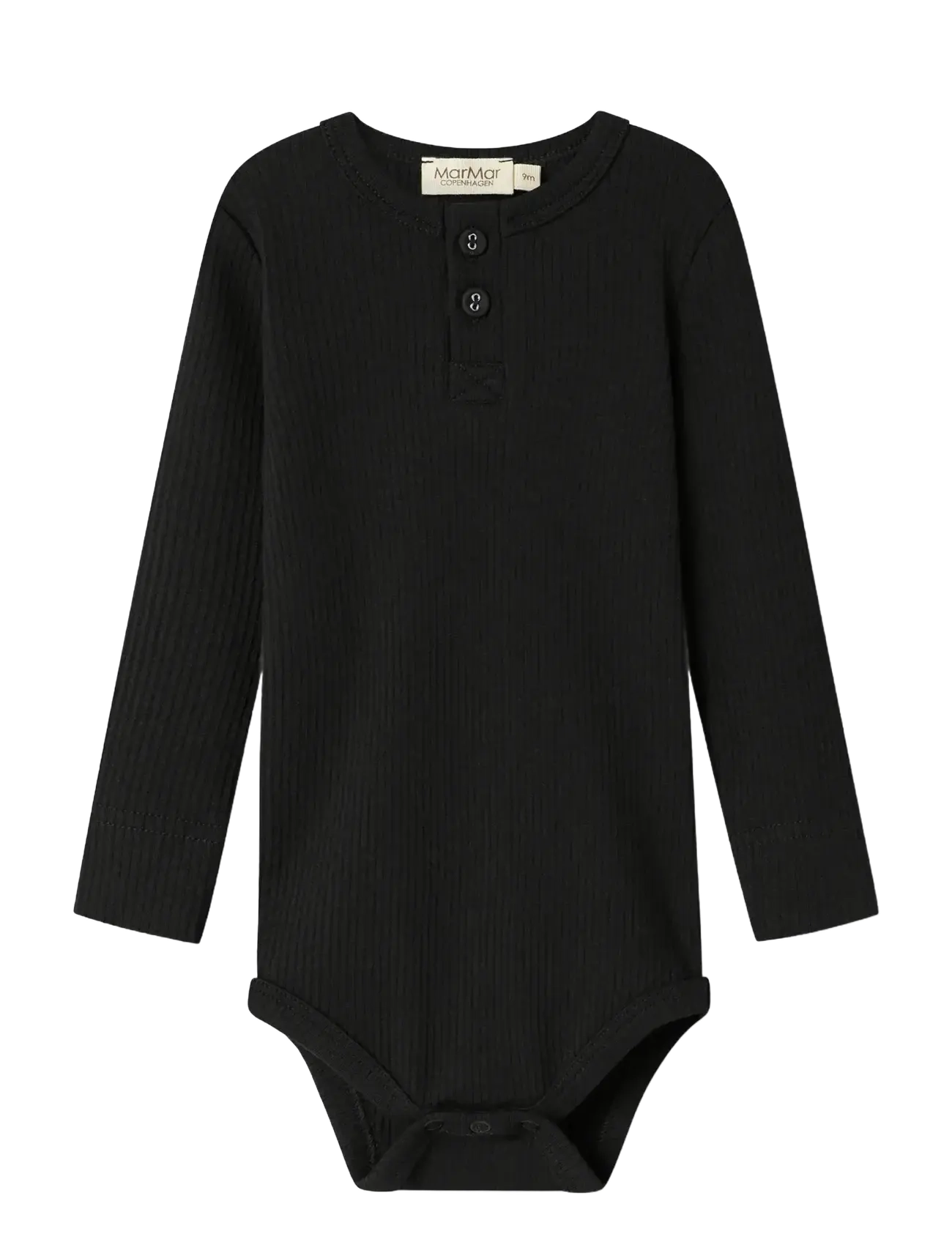 MarMar Copenhagen Body Ls, 80, Black, Bodys > Langærmede, Børn