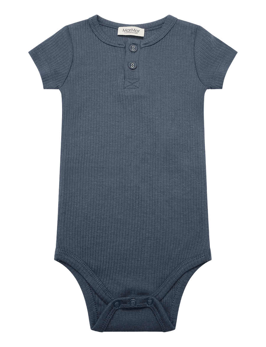 MarMar Copenhagen - Body SS - kortärmade bodies - blue - 0