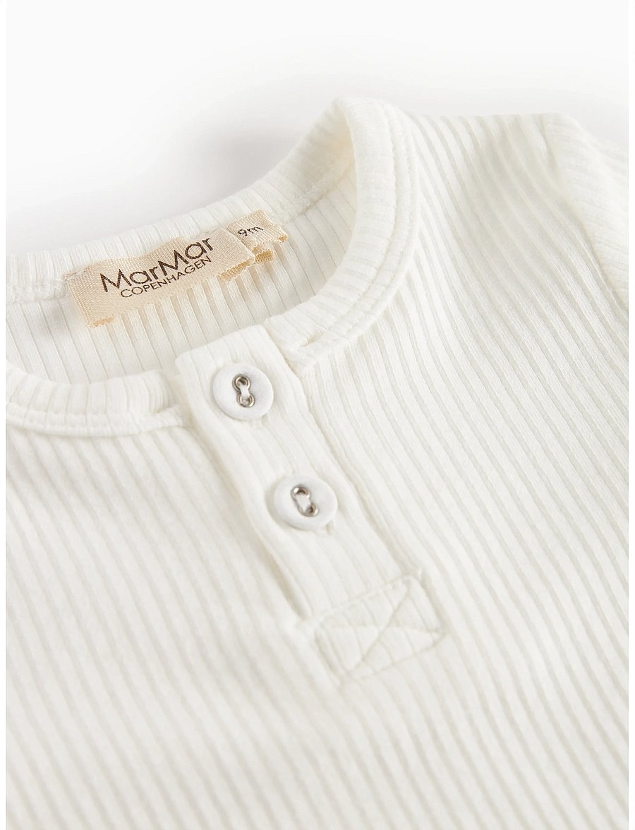 MarMar Copenhagen - Body SS - kortärmade bodies - gentle white - 2