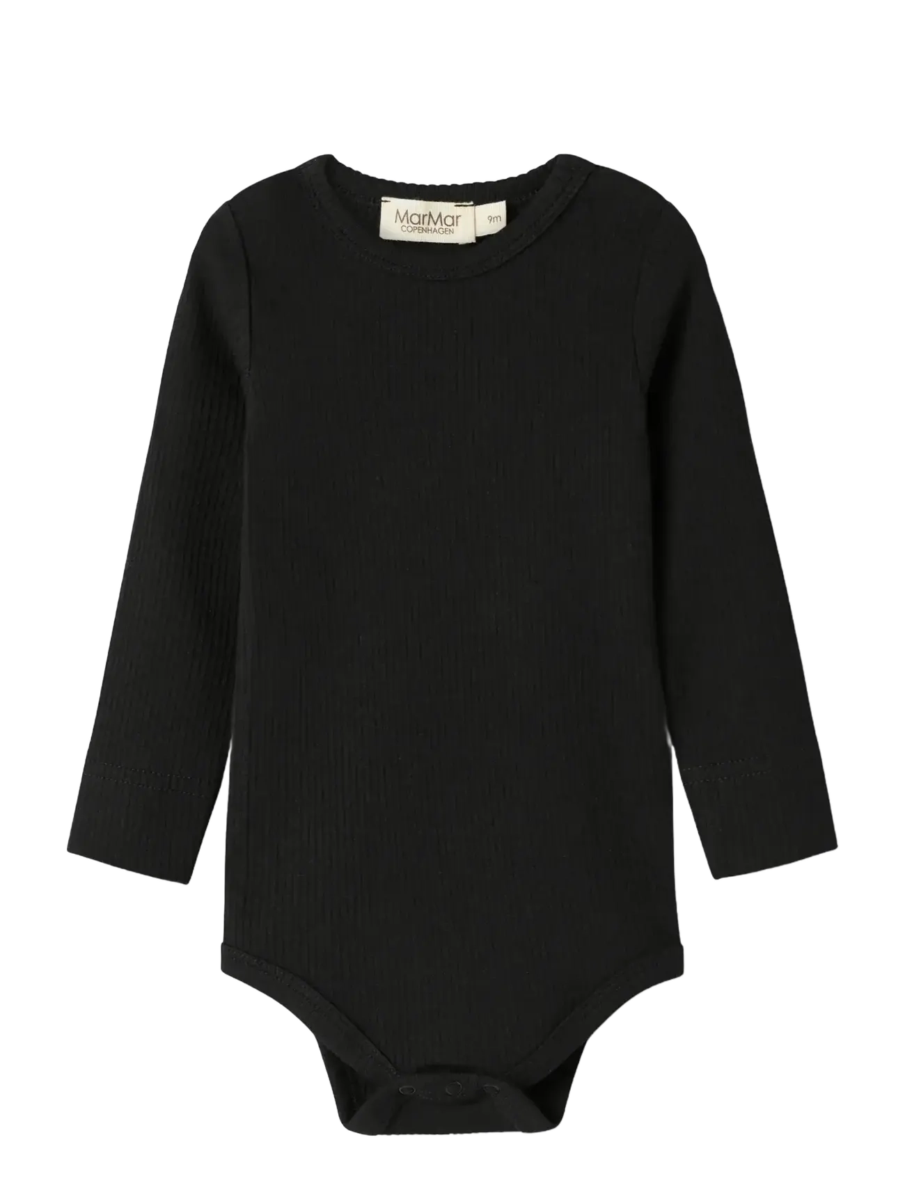 MarMar Copenhagen Plain Body Ls, 92, Black, Bodys > Langærmede, Børn