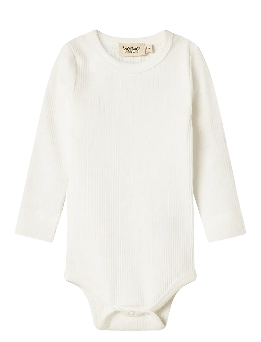 MarMar Copenhagen - Plain Body LS - pikkade varrukatega bodid - gentle white - 0