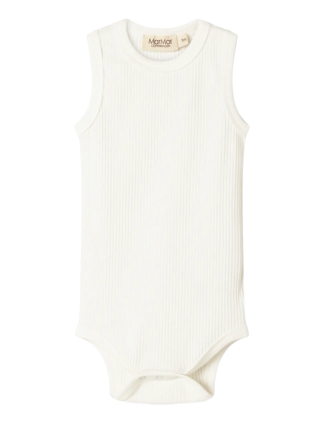 MarMar Copenhagen Body Sleeveless, 74, Bodys, Weiß - Sleeveless Kinder