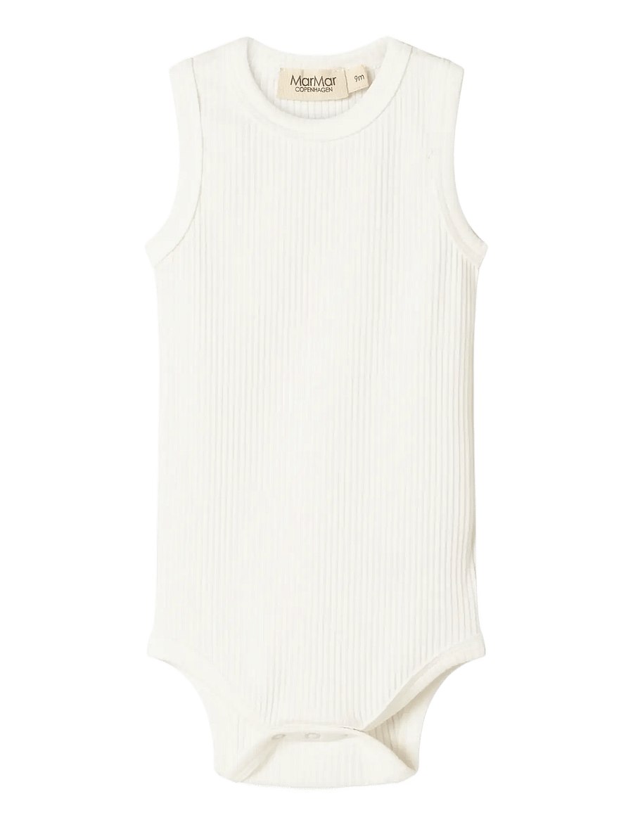MarMar Copenhagen - Body Sleeveless - body bez rękawów - gentle white - 0