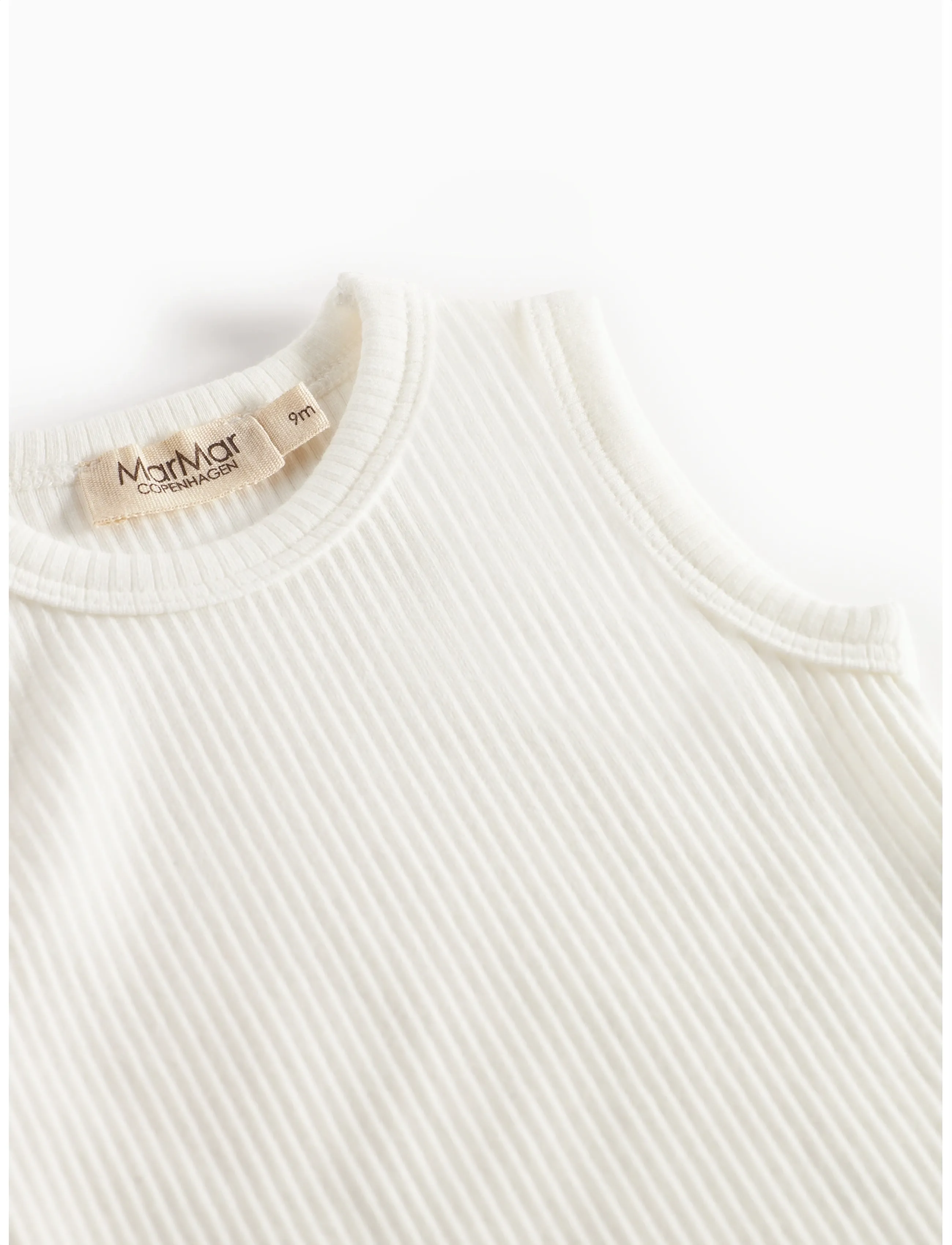 MarMar Copenhagen - Body Sleeveless - bodyer uten ermer - gentle white - 2