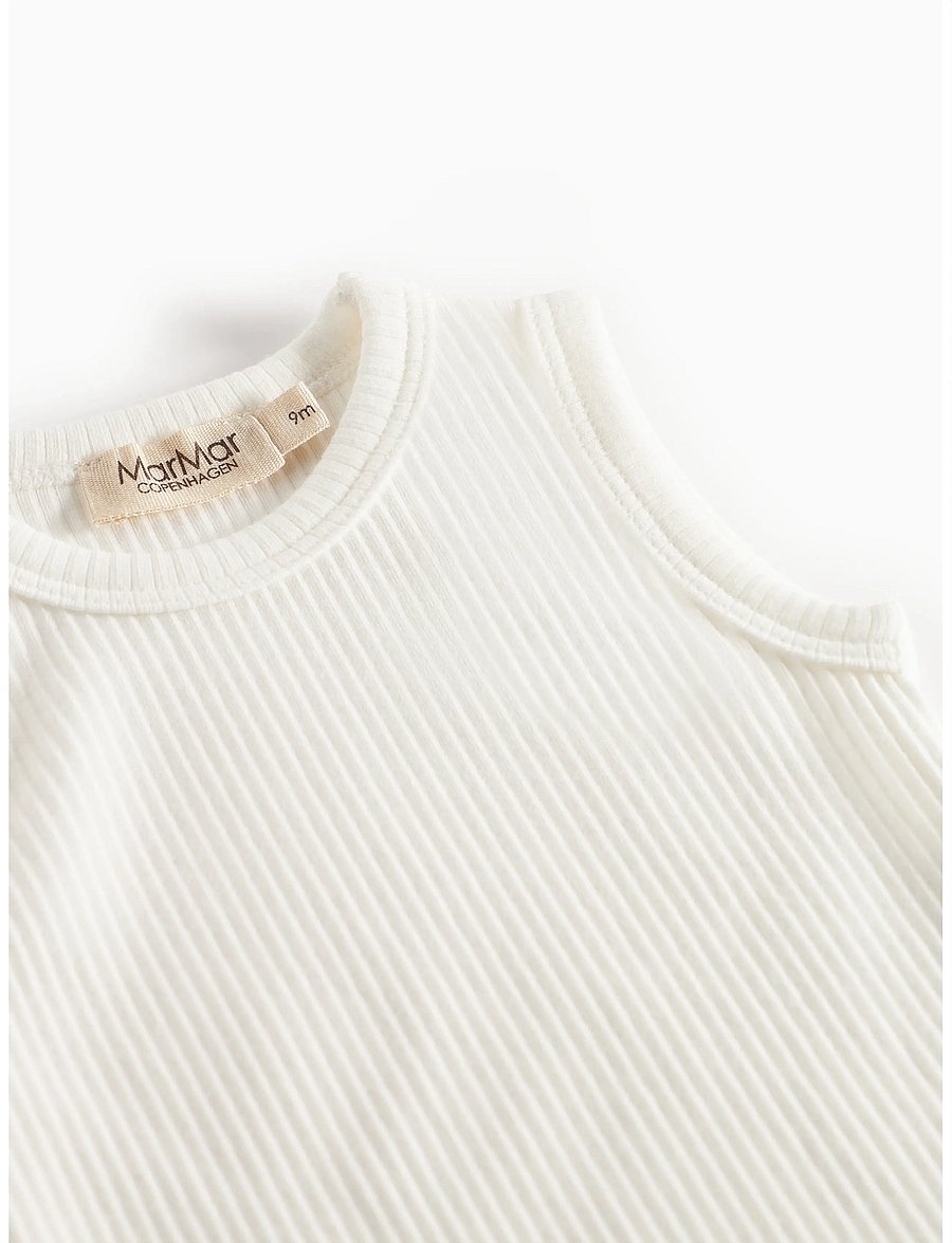 MarMar Copenhagen - Body Sleeveless - body bez rękawów - gentle white - 2
