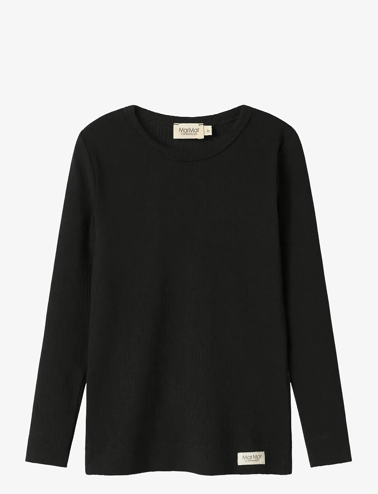 MarMar Copenhagen - Plain Tee LS - langermede t-skjorter - black - 0